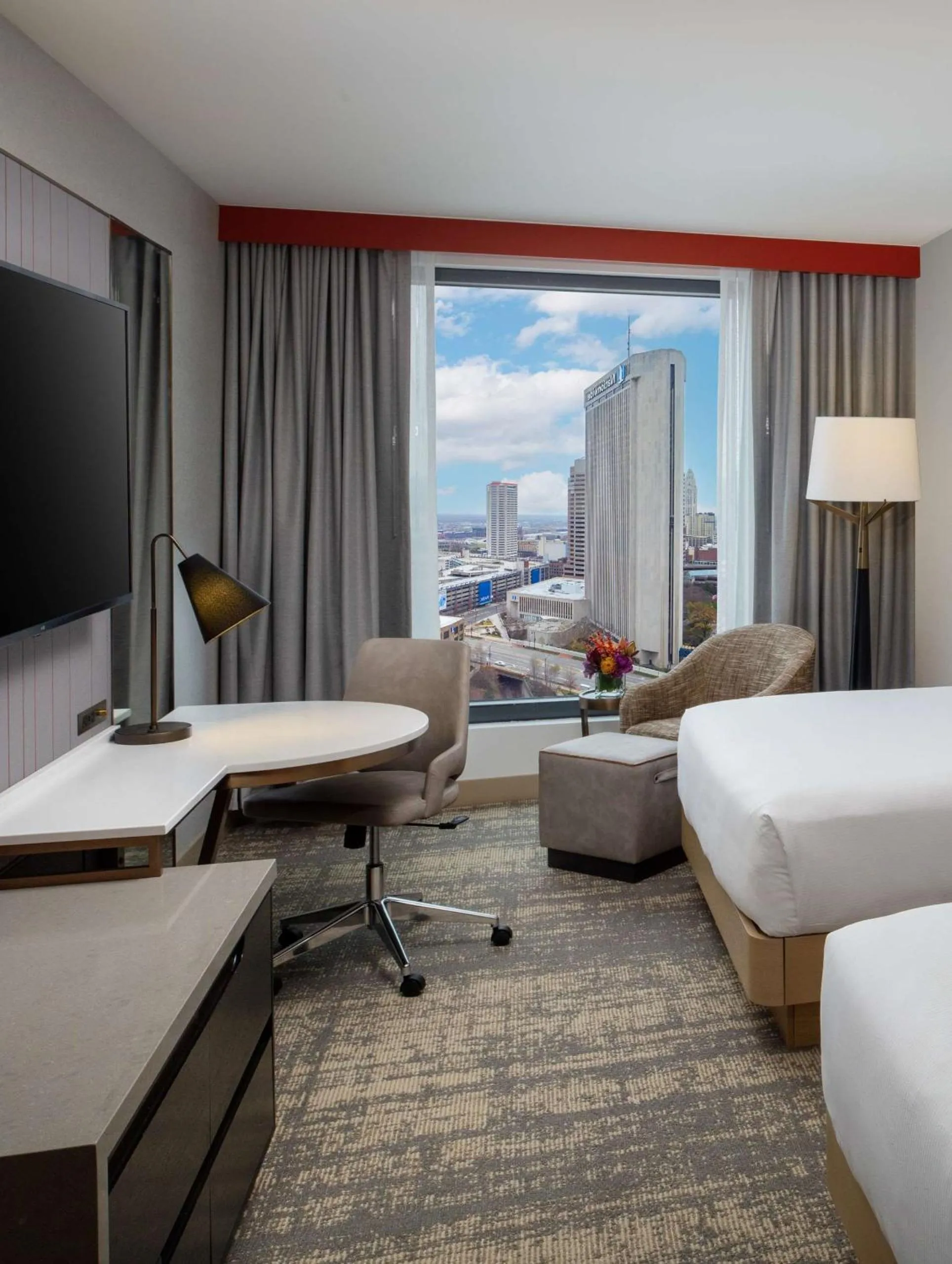 Deluxe Queen Room with Two Queen Beds in Hilton Columbus Downtown