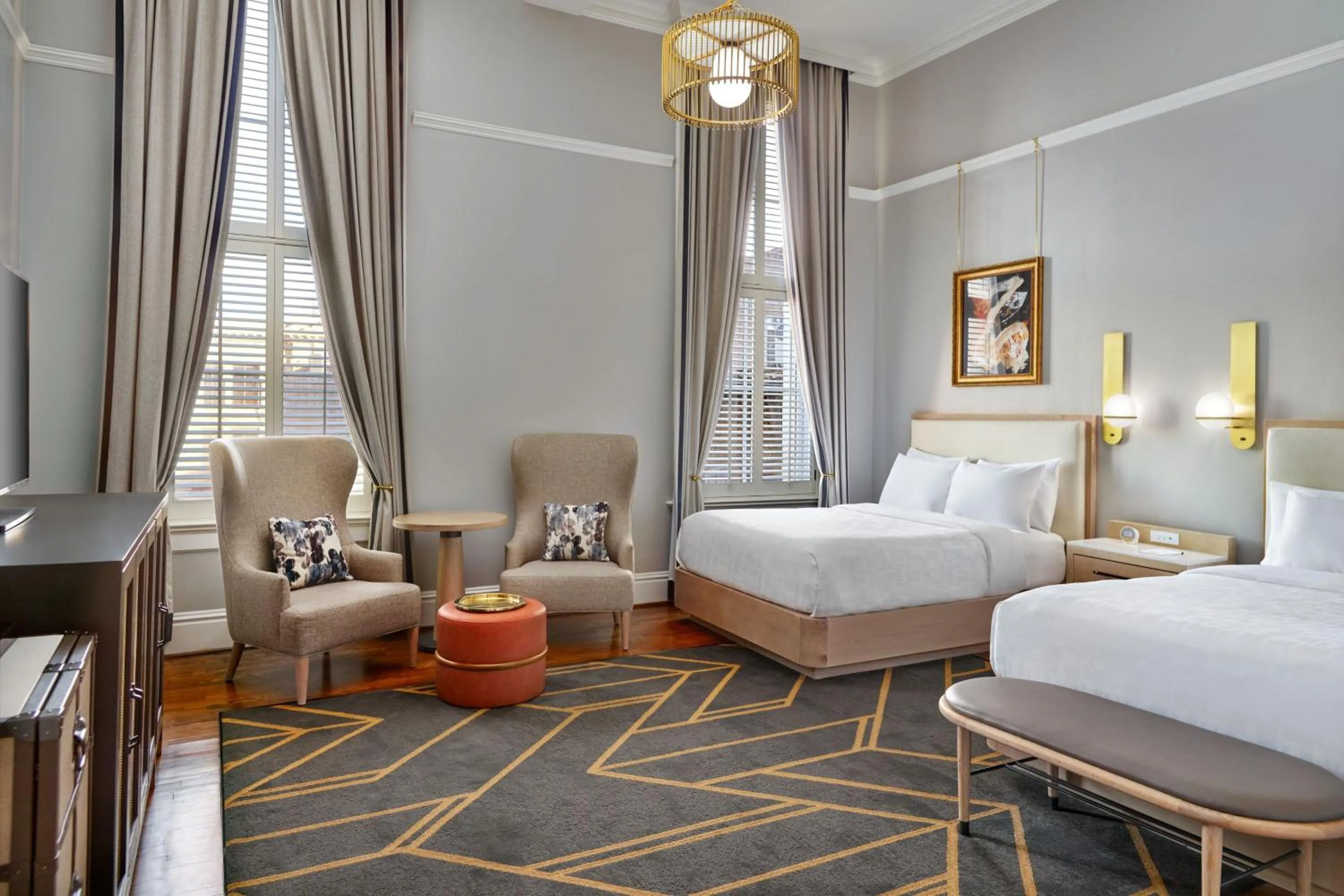  Deluxe Double Room with Two Queen Beds in The Tremont House, Galveston, a Tribute Portfolio Hotel