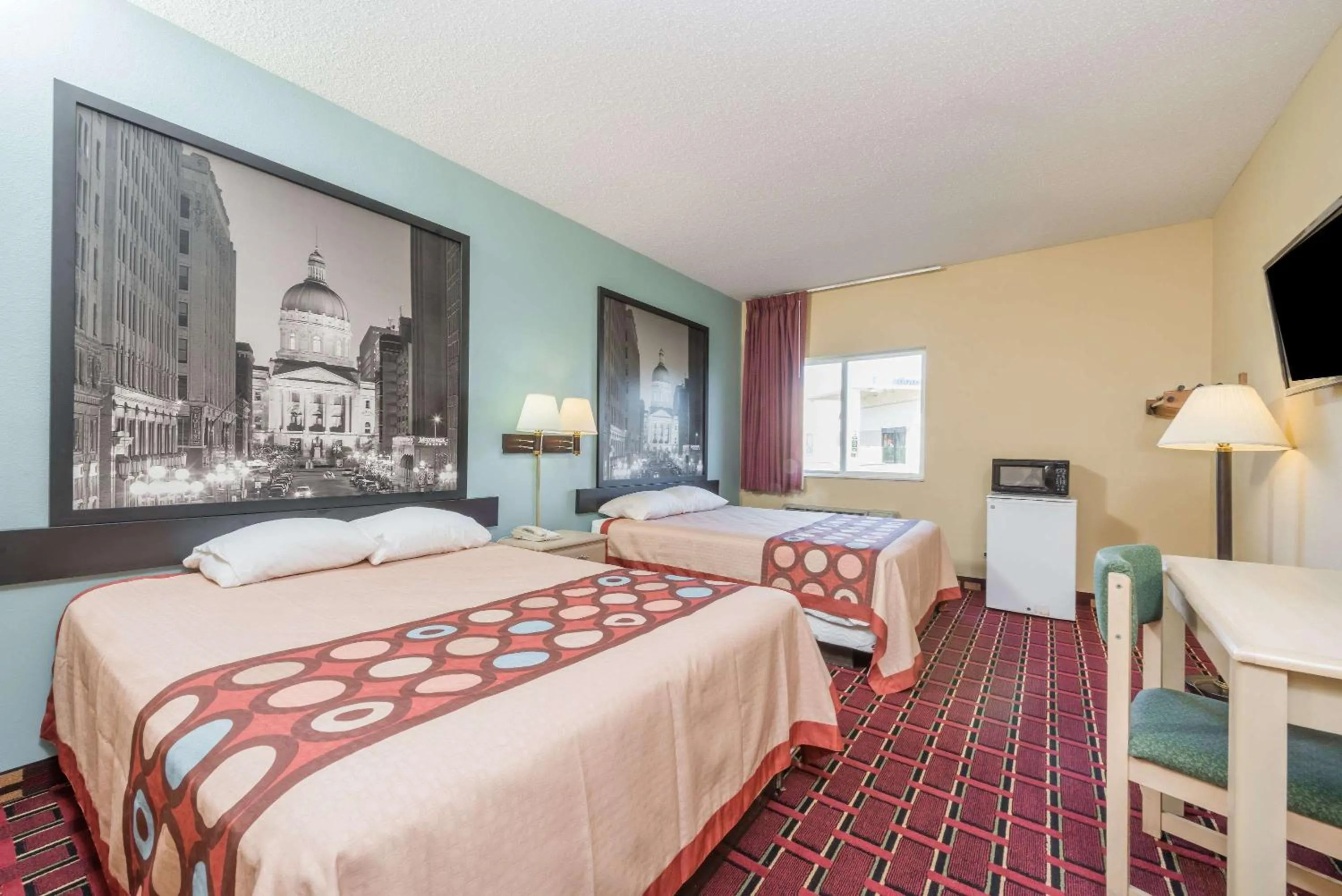 2 Queen Beds Room - Disability Access/Non-Smoking in Super 8 by Wyndham Martinsville