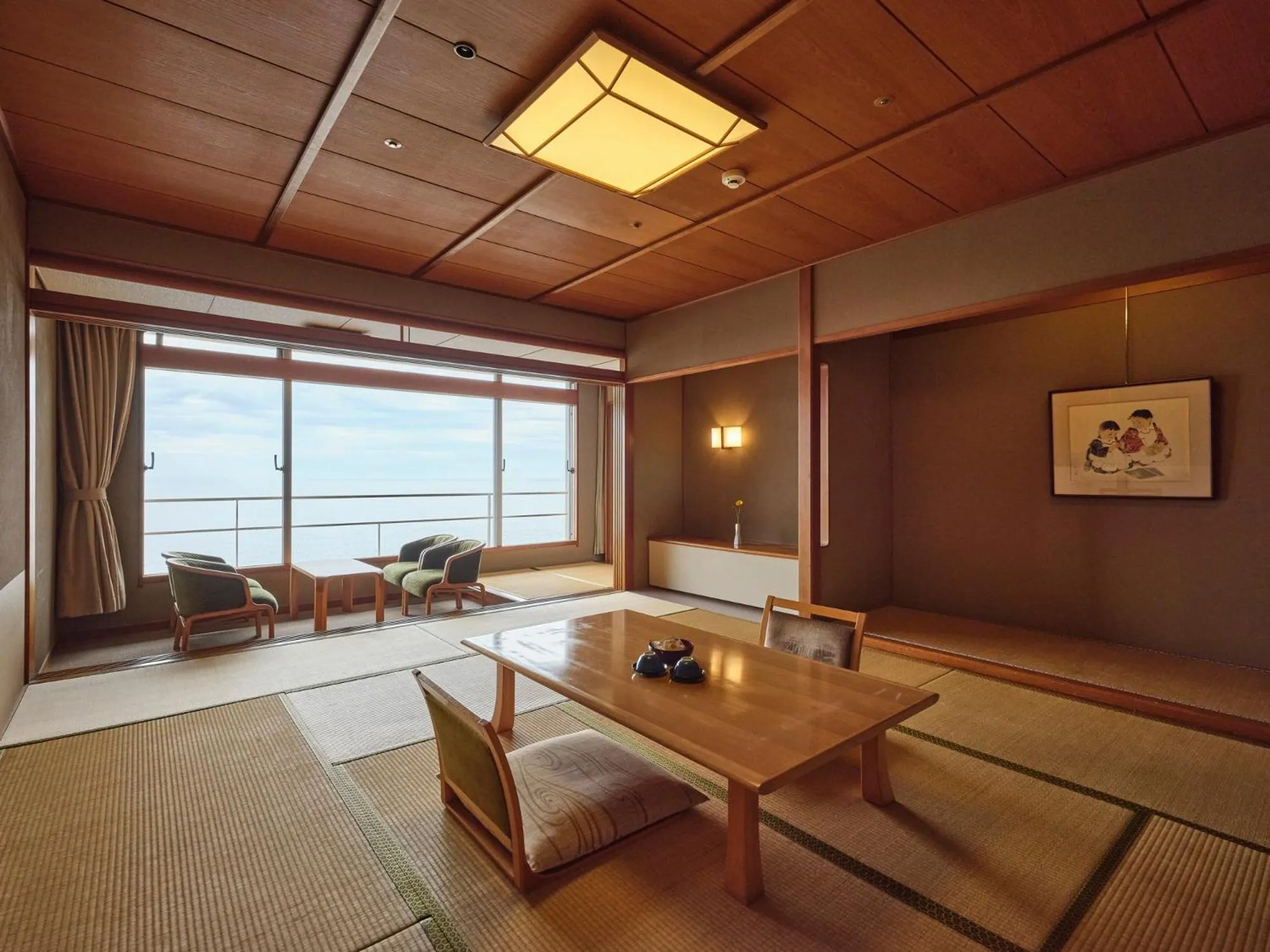 Japanese-Style Family Room With Sea View - Nissho Kan - Smoking in Hotel Urashima