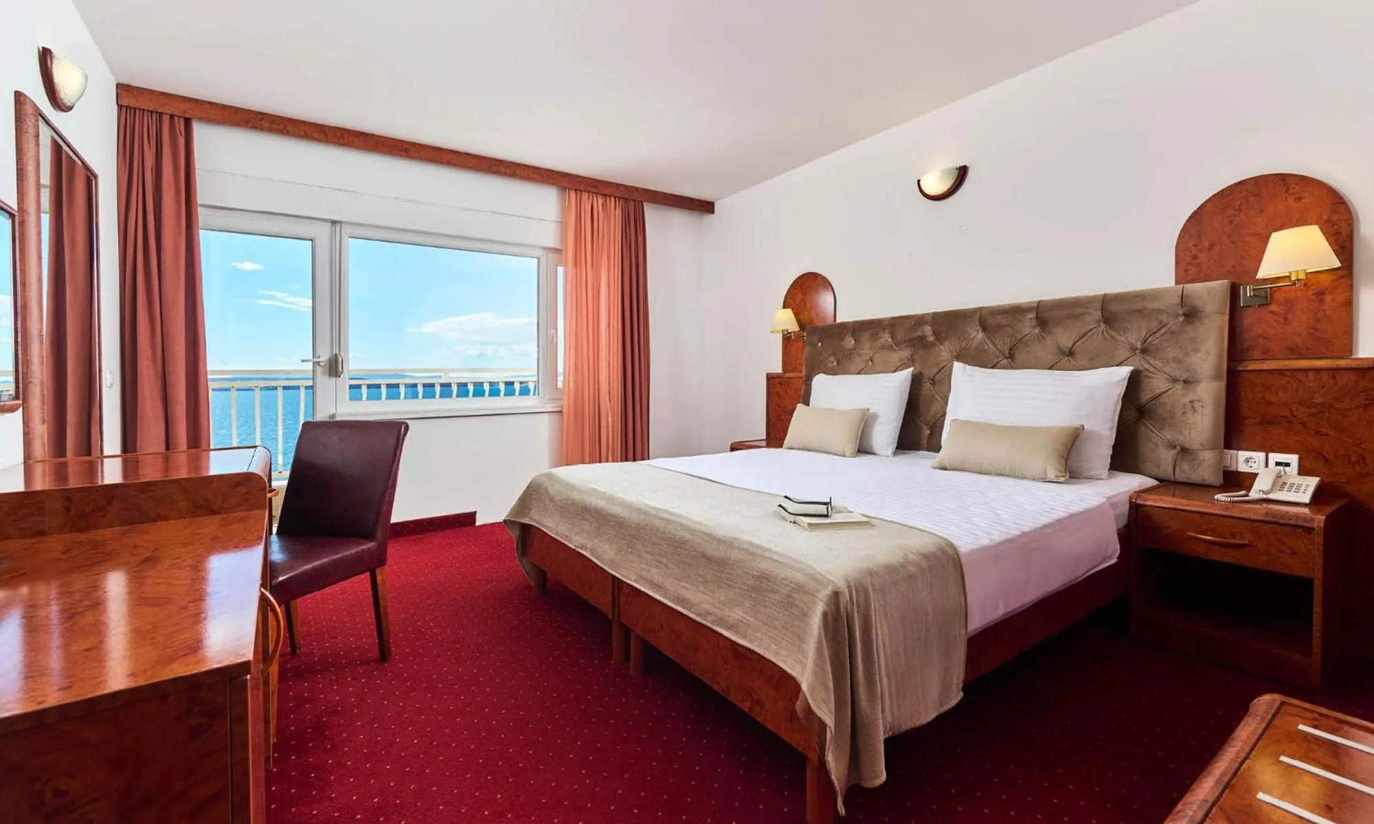 Comfort Double Room with Balcony and Partial Sea View in Mediteran Maradiso Hotel by Aminess