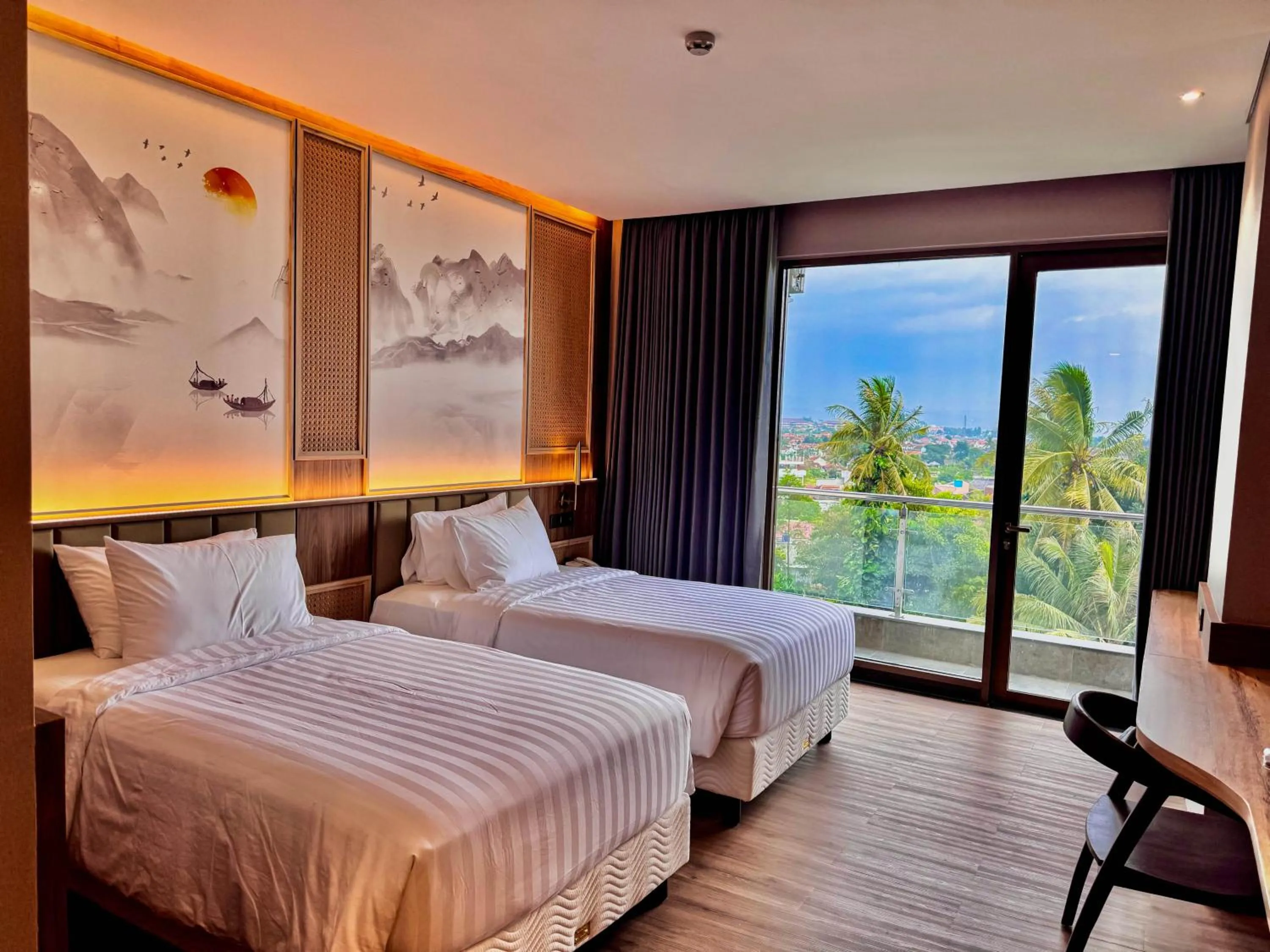 Junior Suite Twin with Balcony in Cahaya Villa Garut