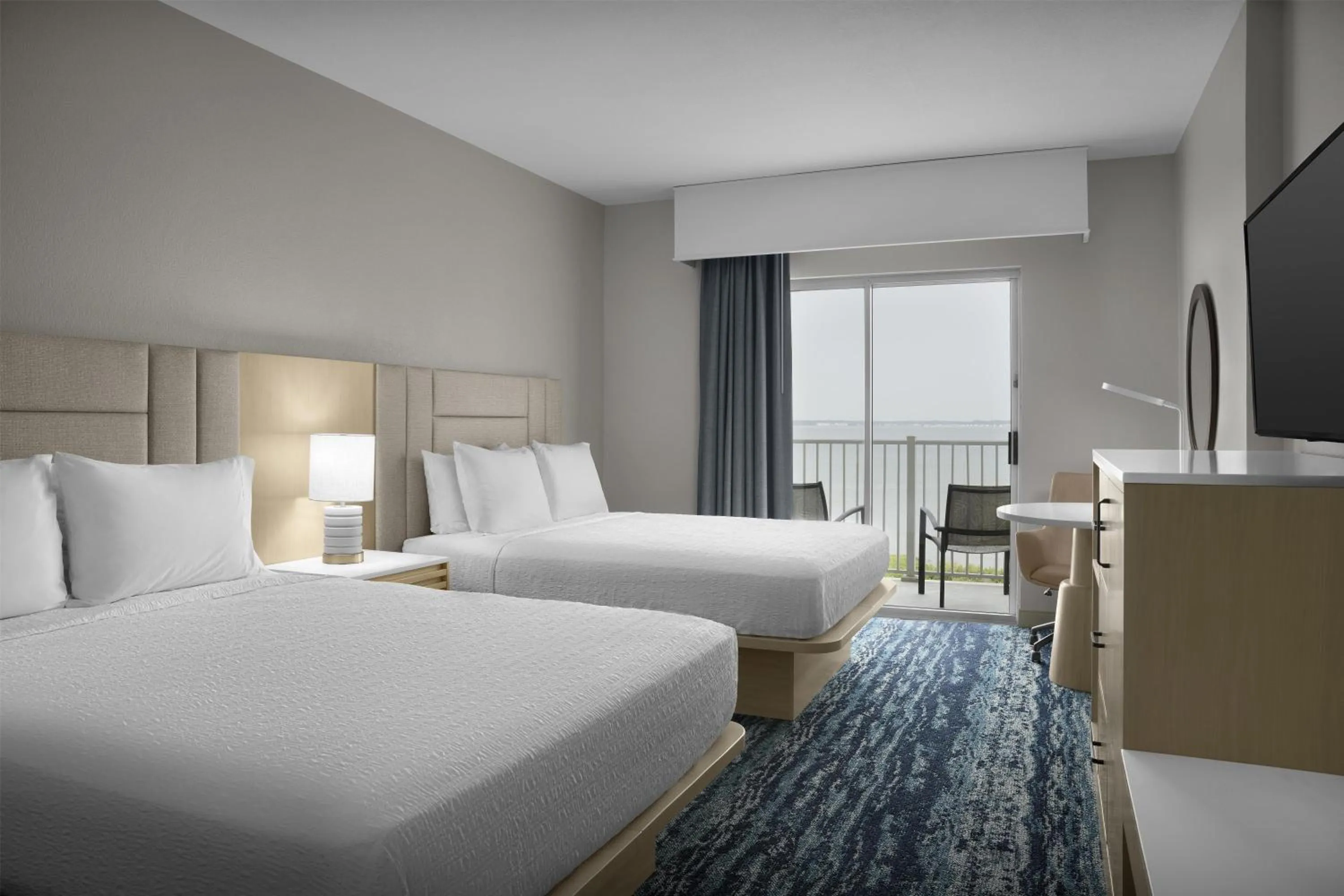 Queen Room with Two Queen Beds - Bay View in Hampton Inn & Suites Ocean City Bayfront-Convention Center