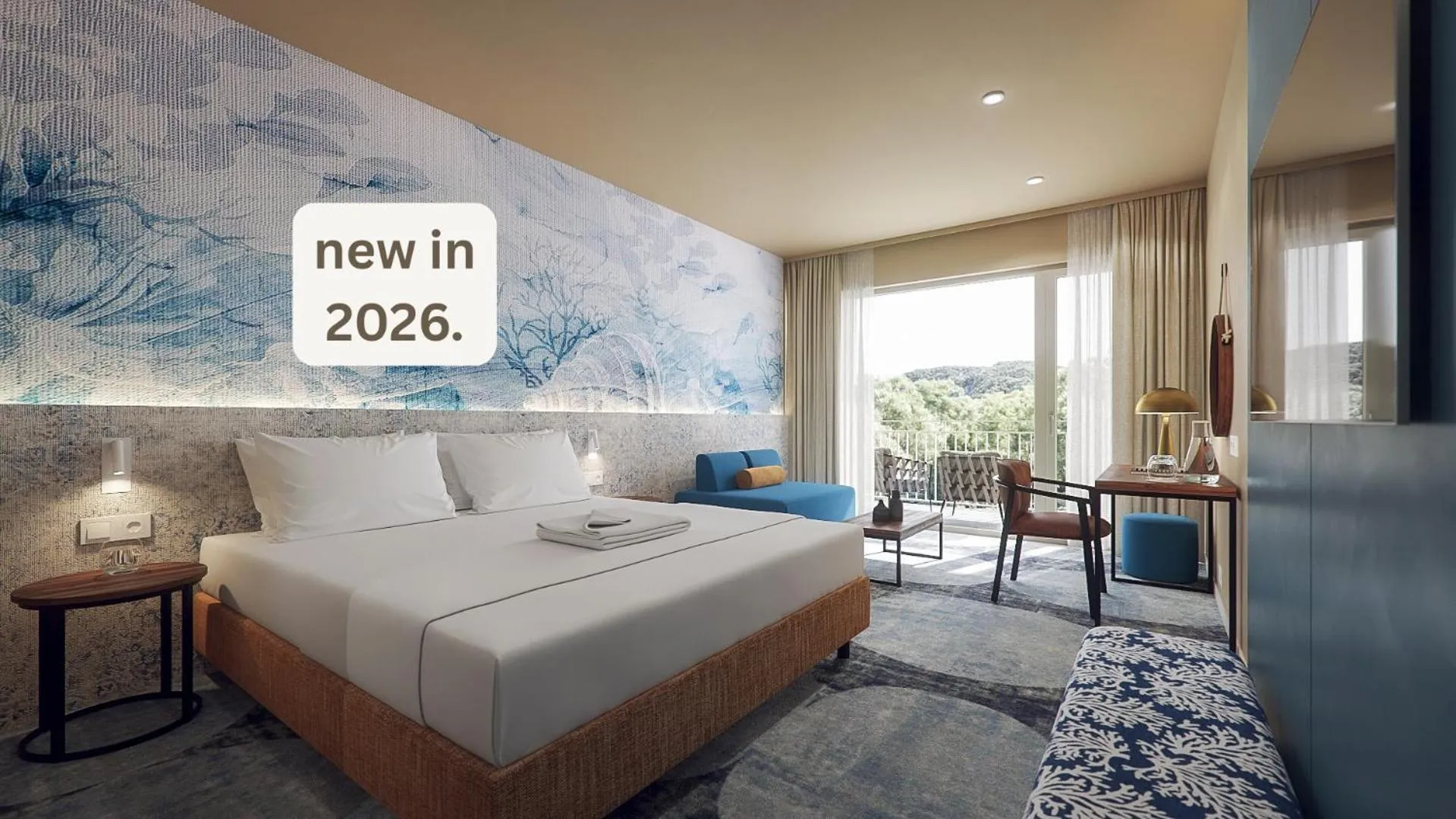 Comfort Family Room with Balcony and Park View in Remisens Hotel LUCIJA