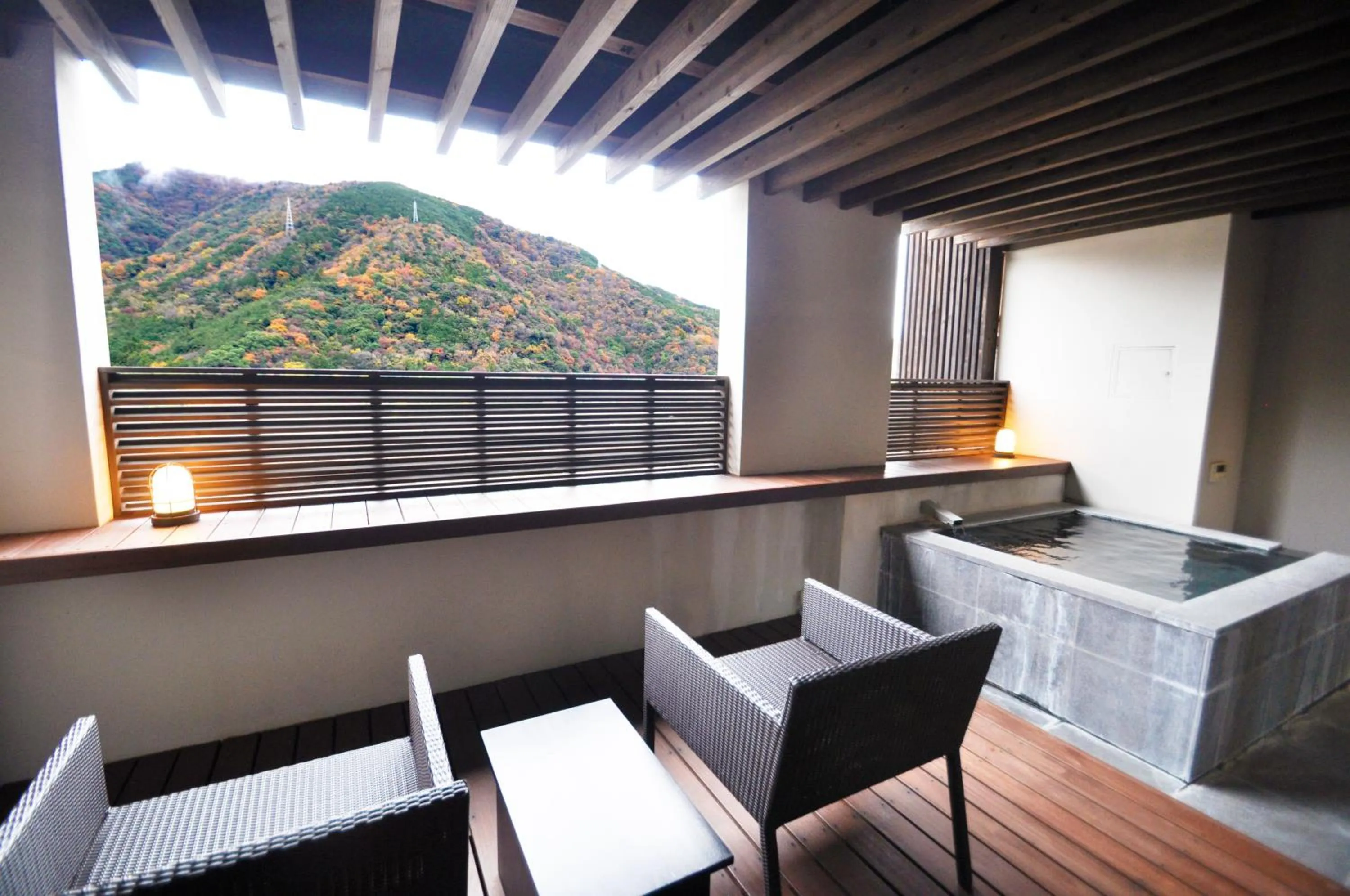 【Adult Only】Luxury Tower - Deluxe Twin Room with Open-Air Bath / Japanese Style Dinner  in Aura Tachibana