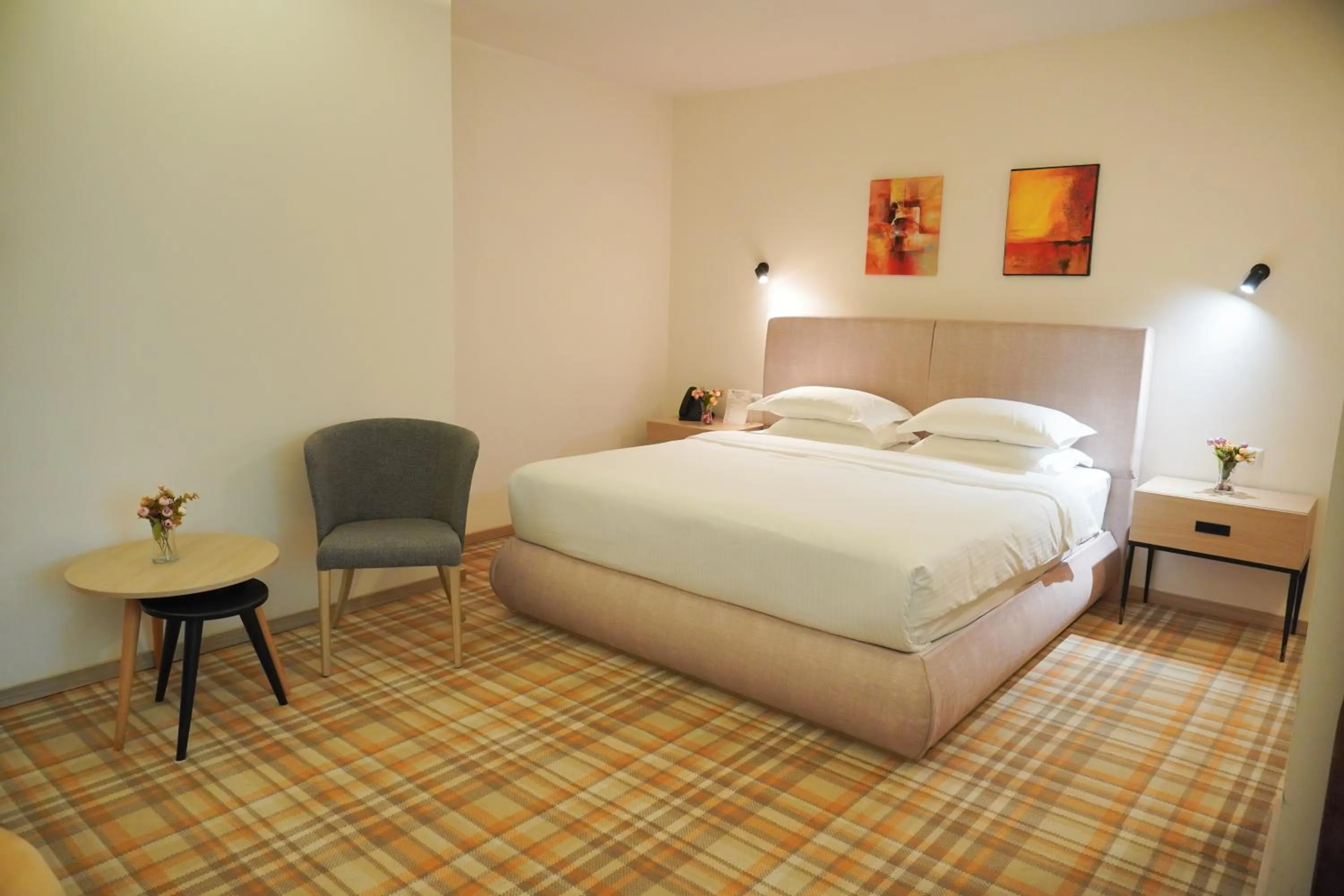 King Room with One King Bed and One Single Bed - Balcony/Mountain View in Best Western Premier Batumi