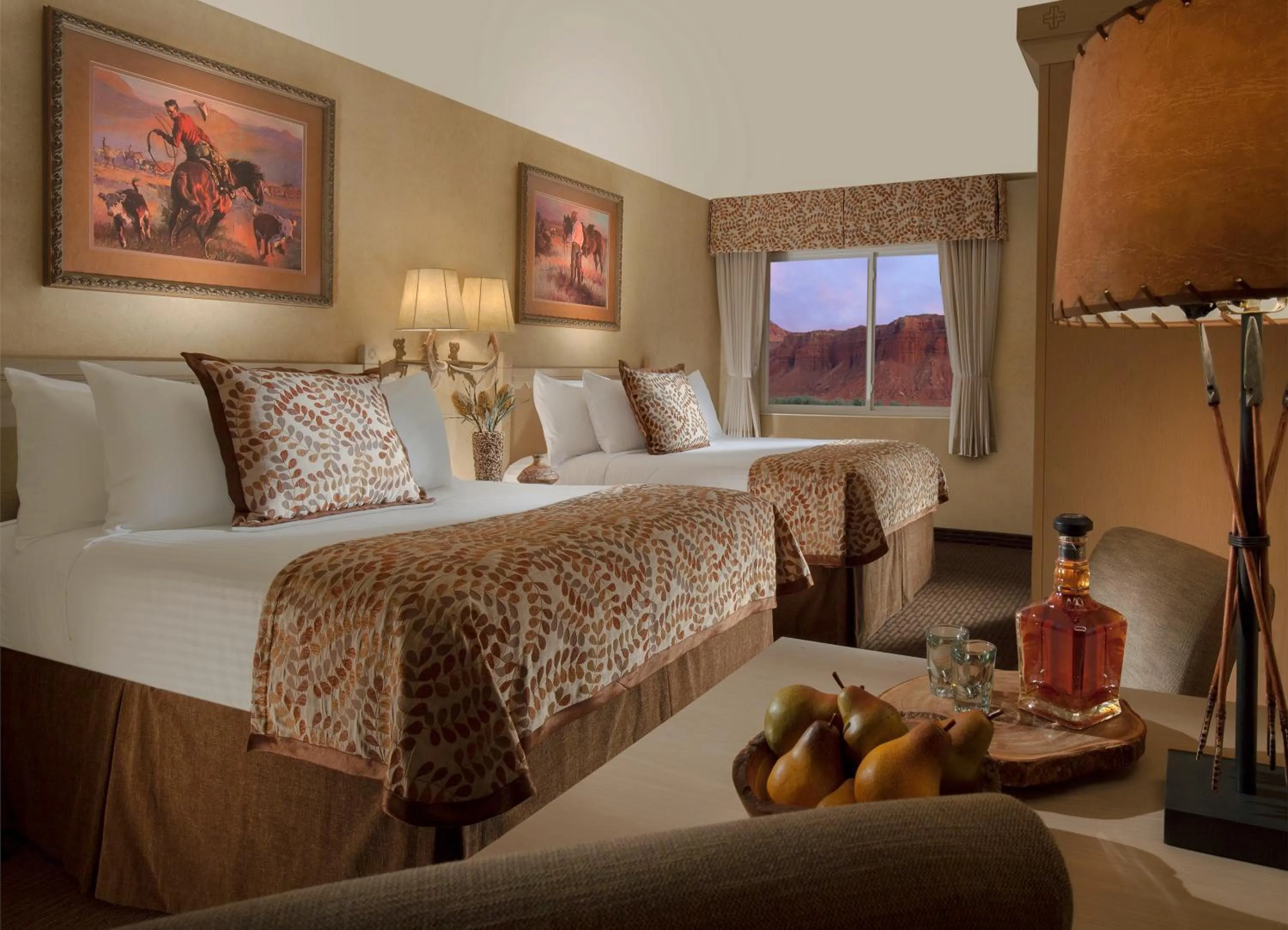 Superior Queen Room with Two Queen Beds and Balcony- Handicap Accessible in Capitol Reef Resort