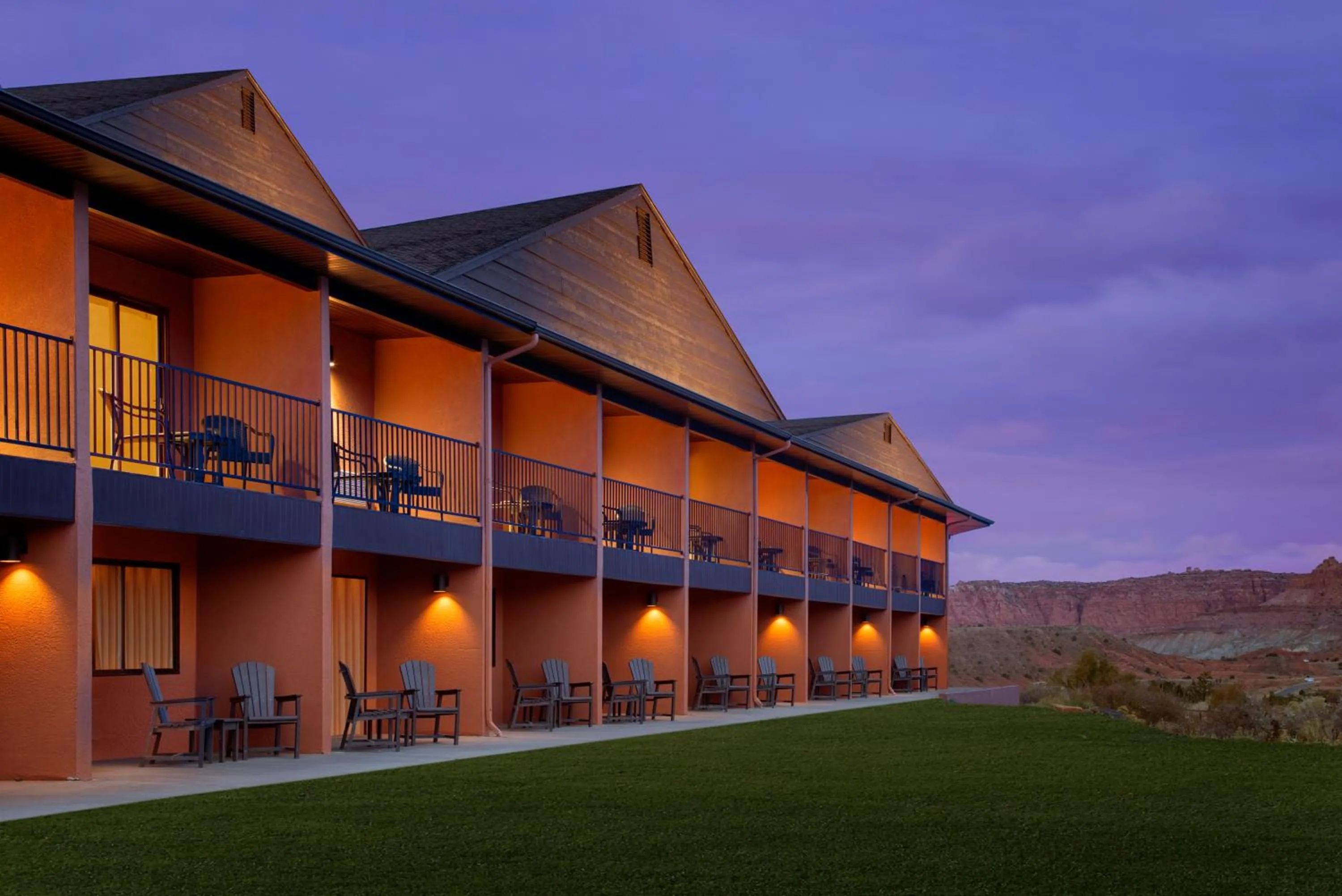 Superior Queen Room with Two Queen Beds and Patio in Capitol Reef Resort