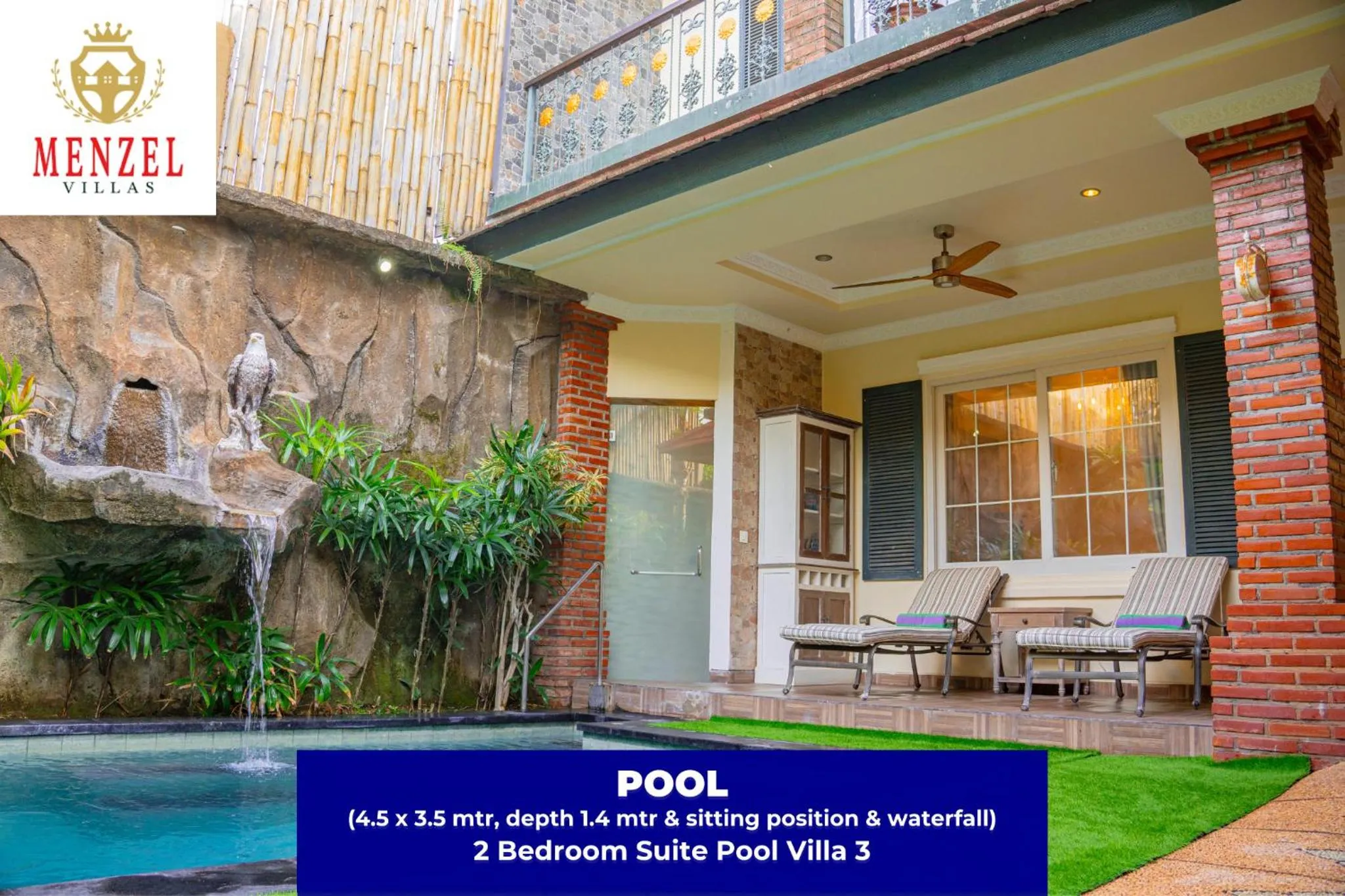 Two Bedroom Suite Pool Villa in Menzel Villas Nusa Dua