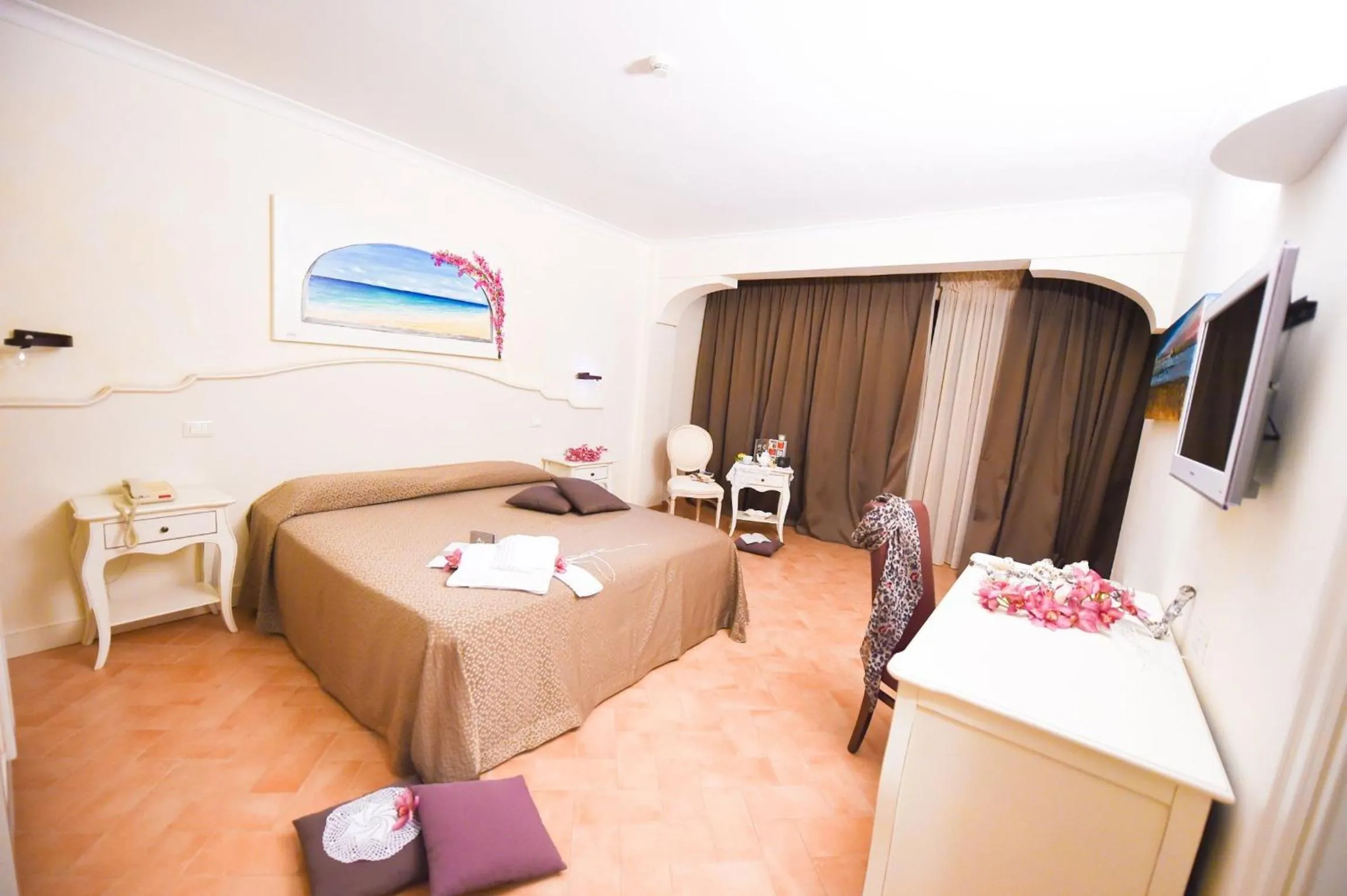  Double or Twin Room with Sea View and Terrace in Relais Masseria Caselli