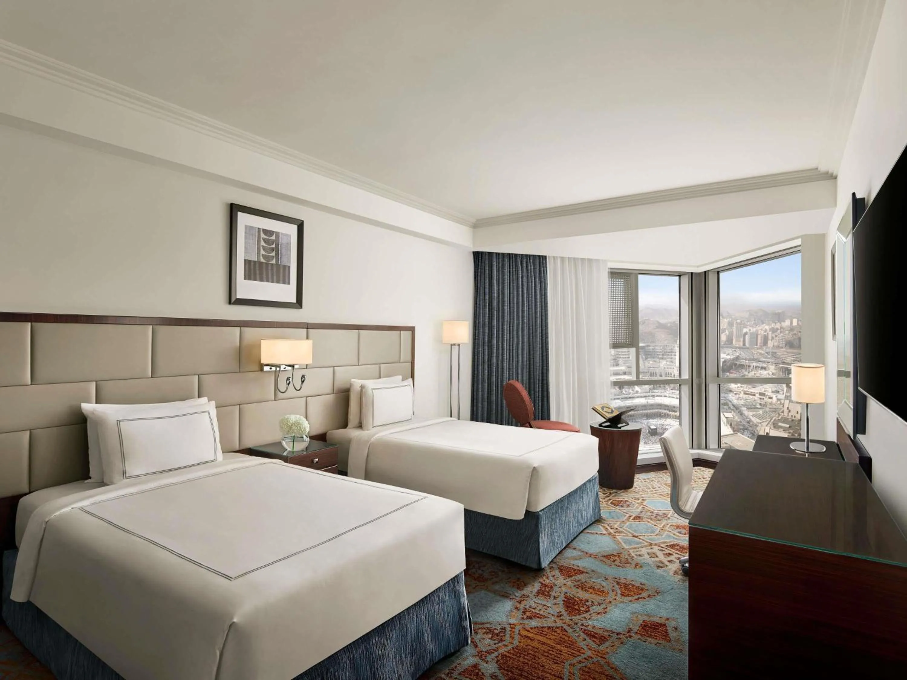 Classic Twin Room with City View in Swissotel Makkah