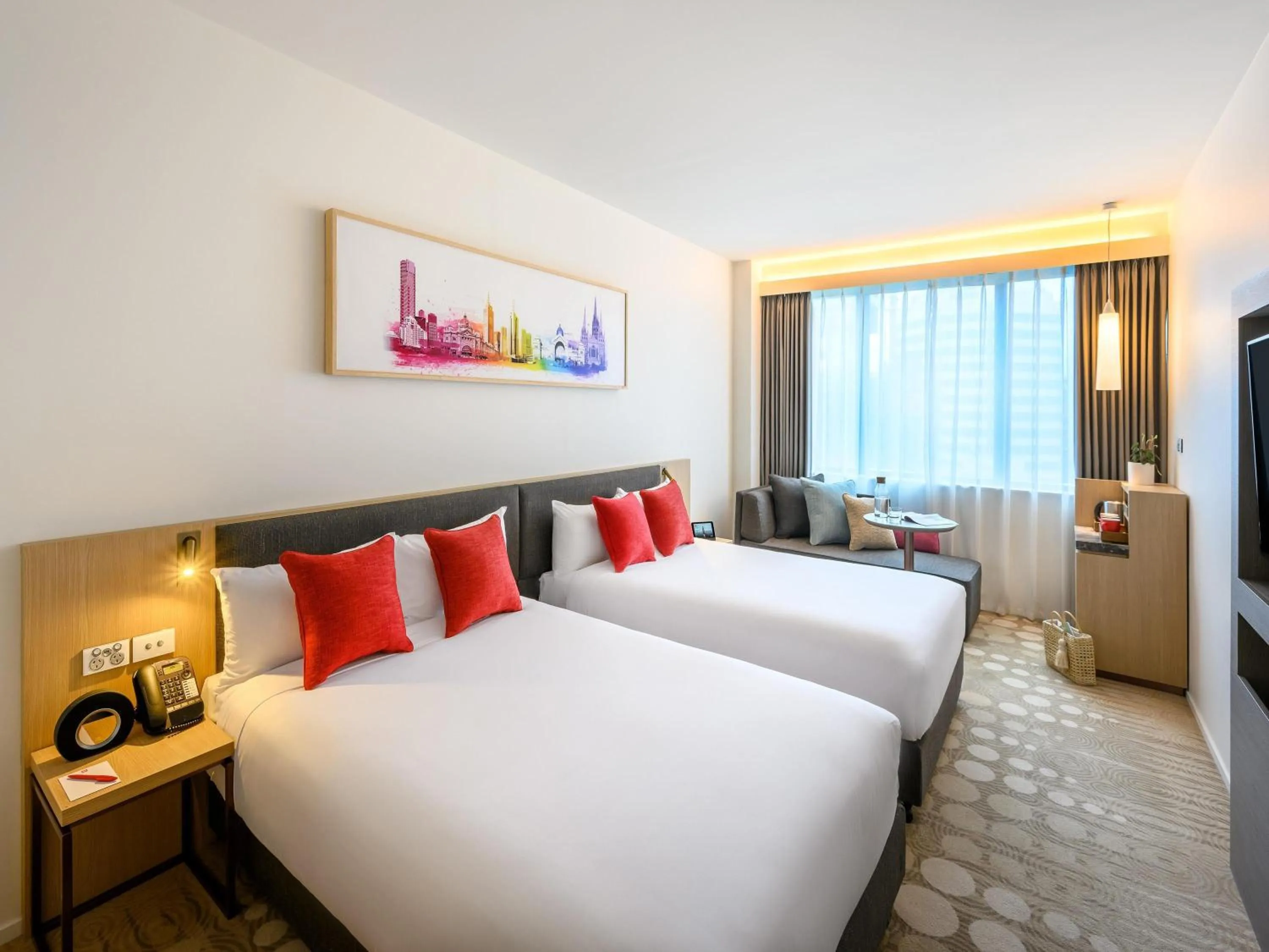Superior Room with Two Double Beds in ibis Melbourne Central