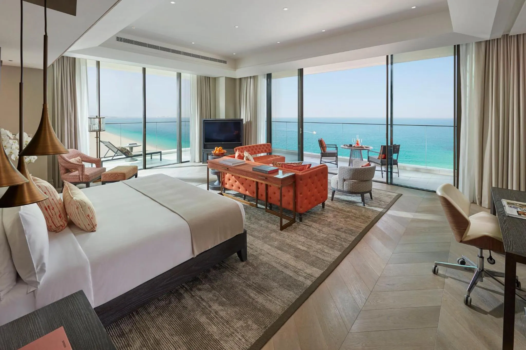 Mandarin Sea Front Suite with Club Lounge Access -  including Daily Breakfast & Afternoon Tea, Evening Drinks & Canapes in Mandarin Oriental Jumeira, Dubai