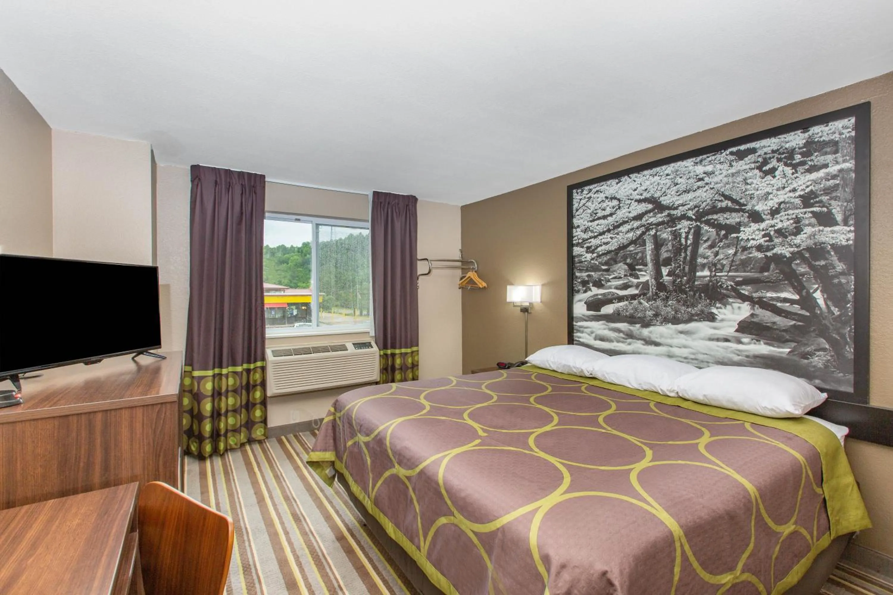 King Room- Non-Smoking in Super 8 by Wyndham Chattanooga Lookout Mountain TN