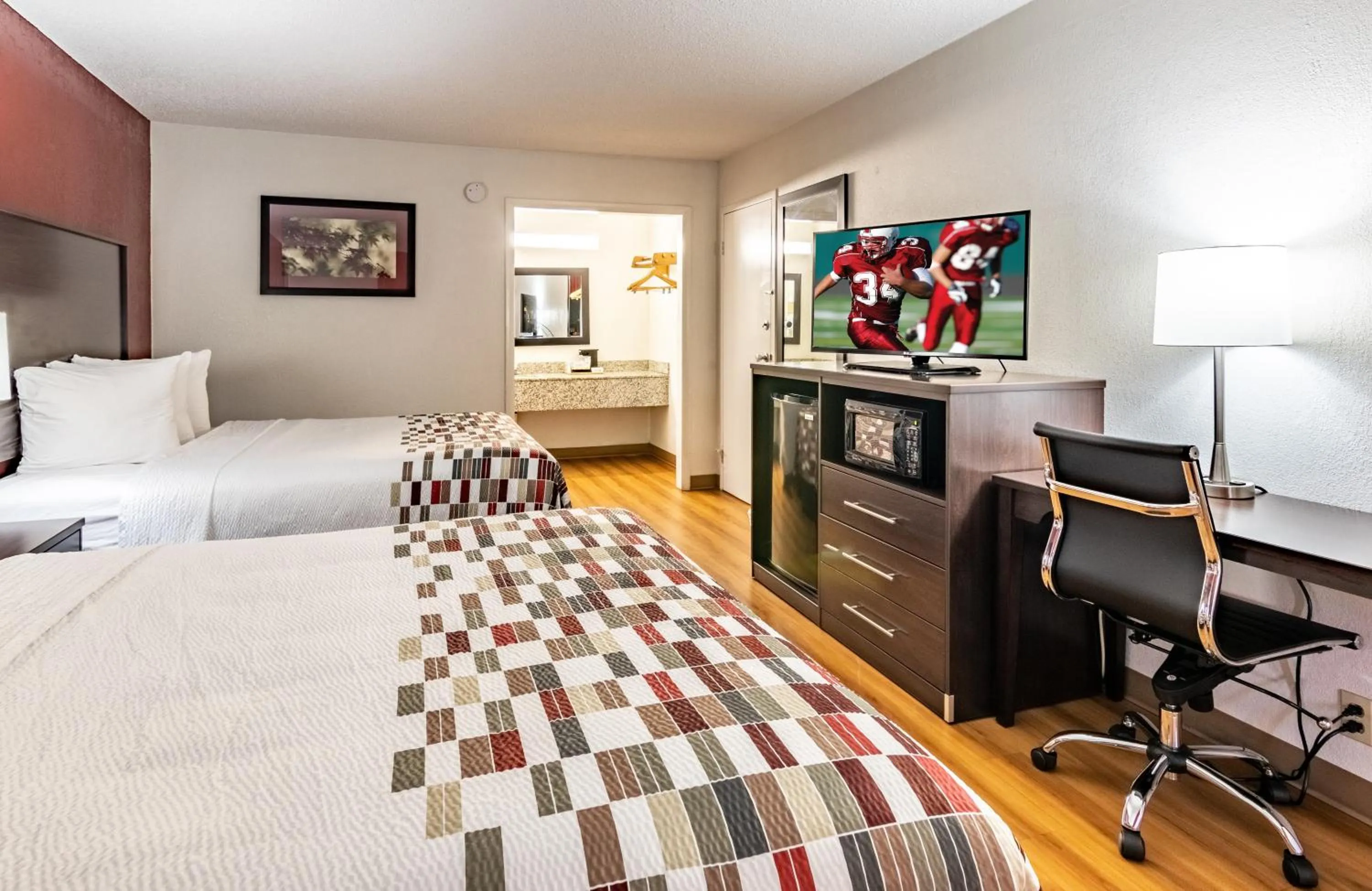 Deluxe Room with Two Queen Beds Non-Smoking in Red Roof Inn Forsyth