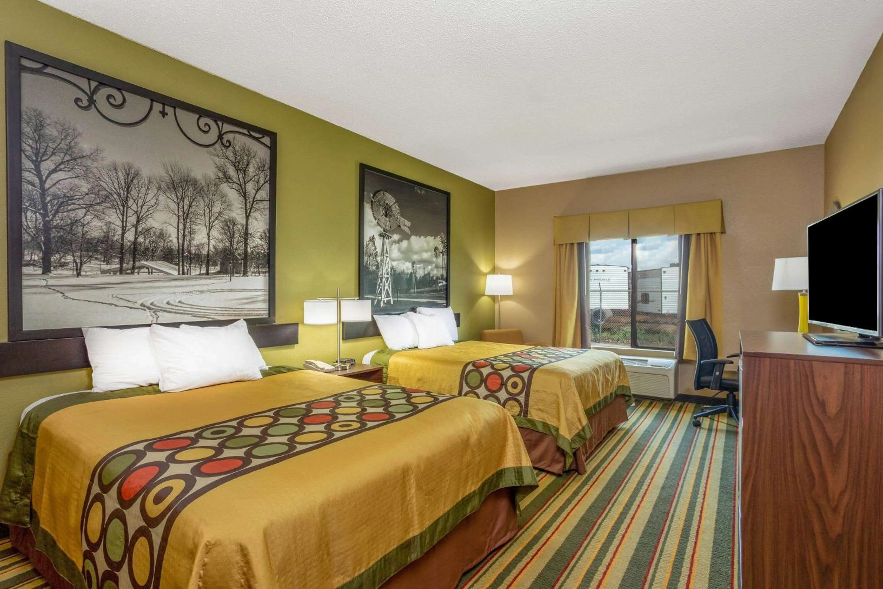Queen Room with Two Queen Beds - Non-Smoking in Super 8 by Wyndham Goshen