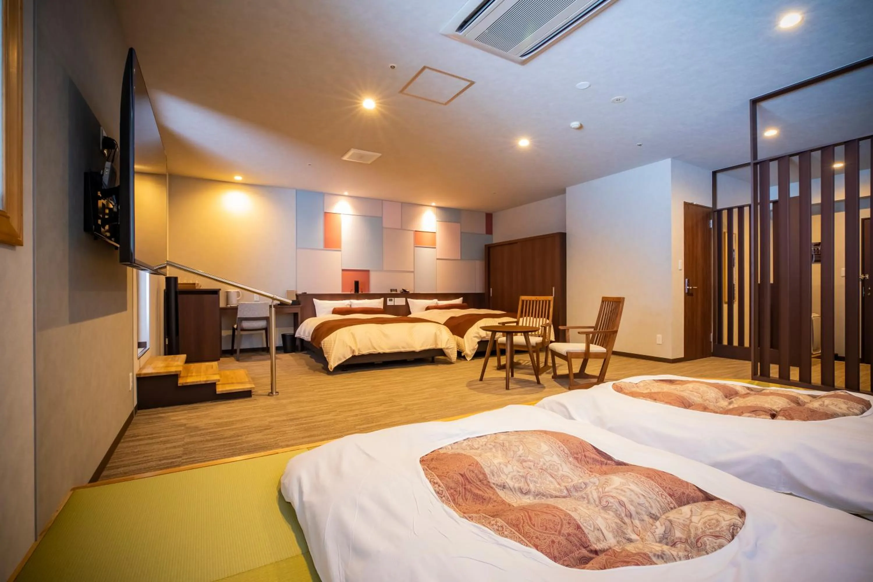 Premium Japanese Western Room with Private Onsen and  Private Low Temperature Sauna in Otaru Asari Classe Hotel