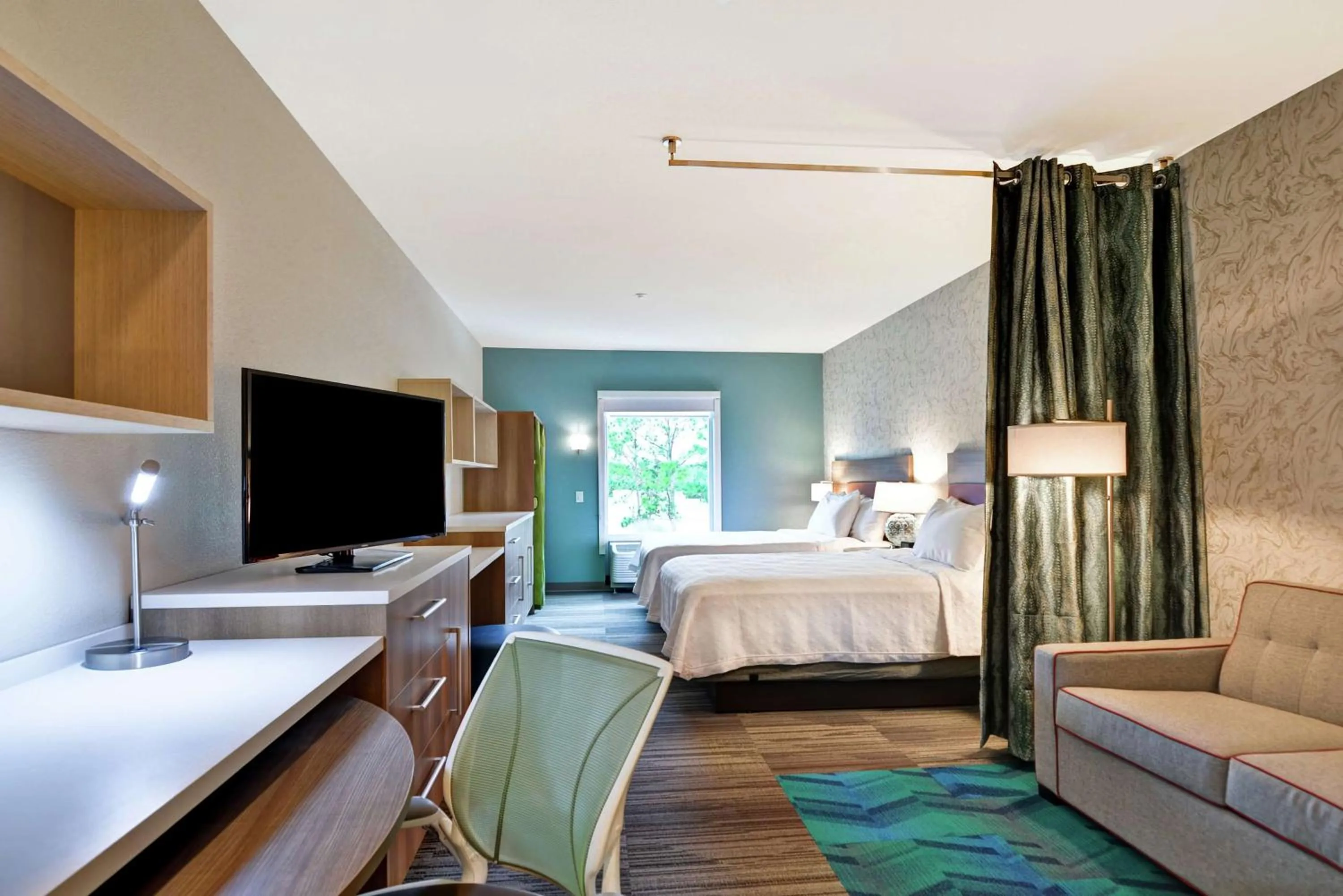 Queen Studio with Two Queen Beds - Non-Smoking in Home2 Suites By Hilton Daytona Beach Speedway