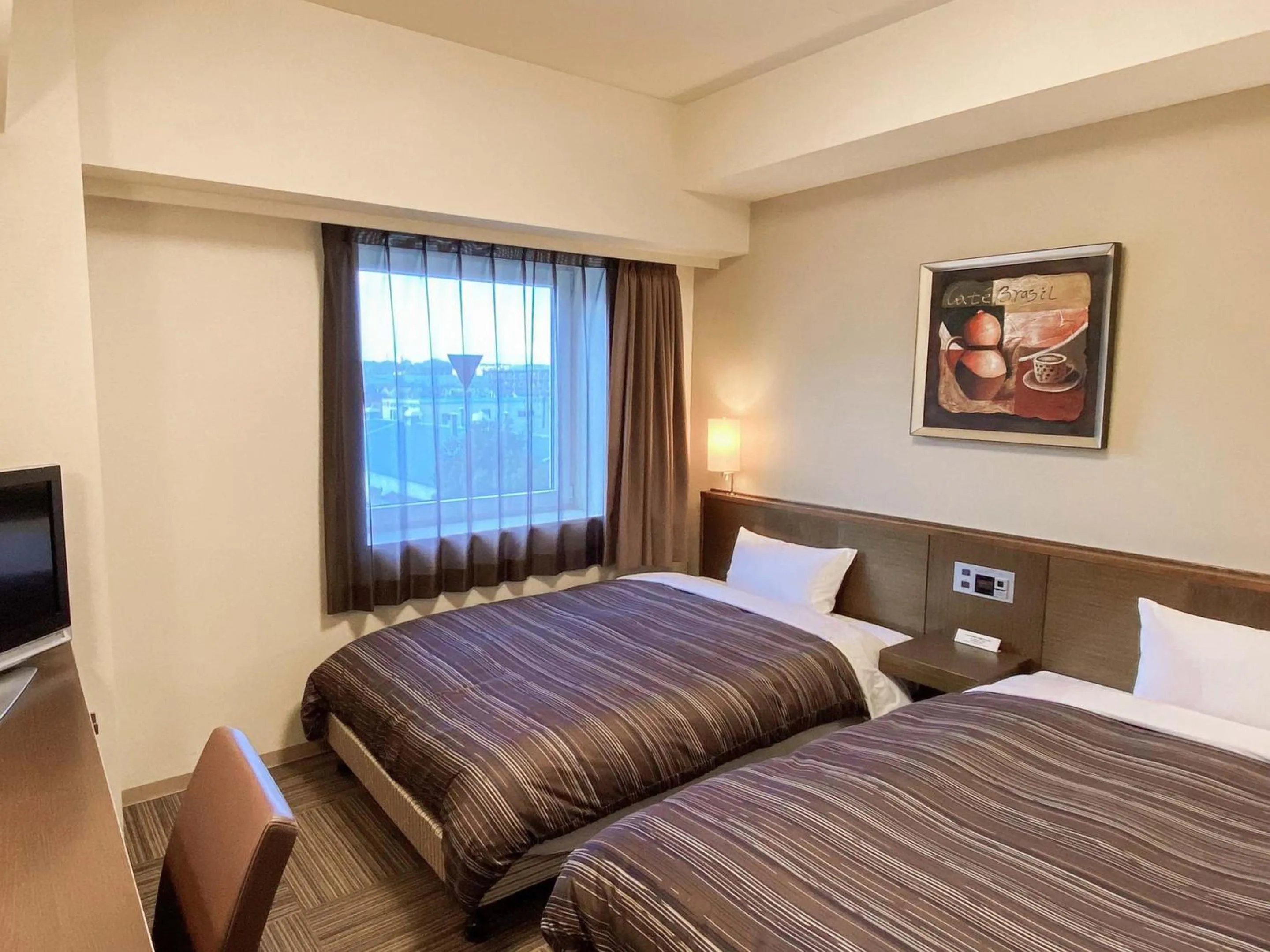 Twin Room - single occupancy - Smoking in Hotel Route-Inn Sagamihara -Kokudo 129 Gou-