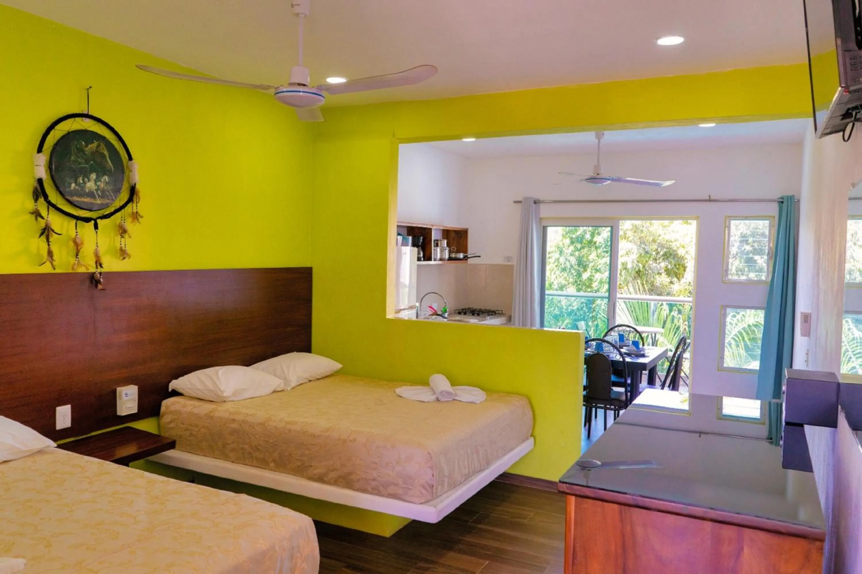 Junior Suite with Balcony in Hotel Rega Suites Guayabitos - Family & Kitchen