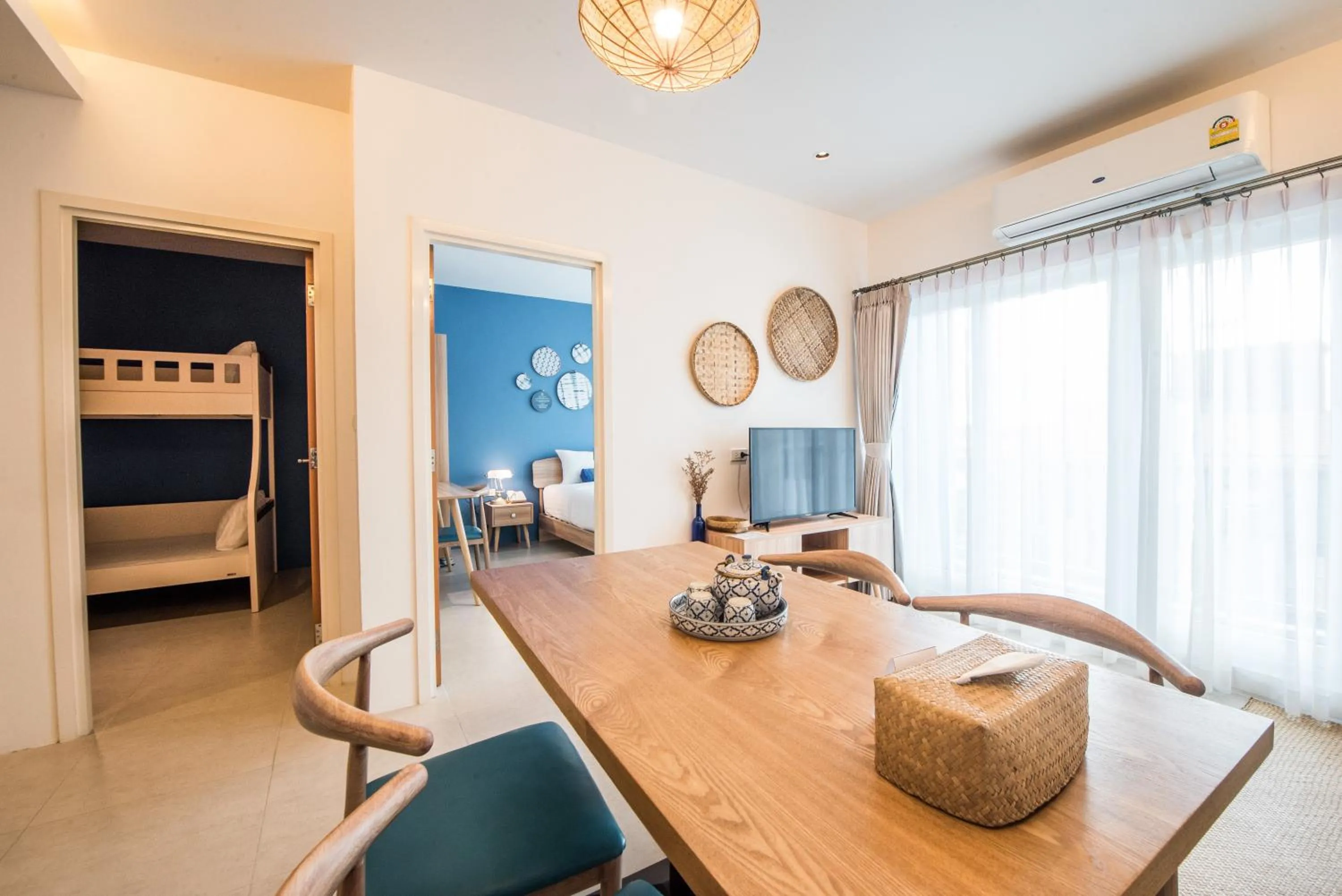 Two-Bedroom Suite with Bunk Bed in DeeProm Pattaya Hotel