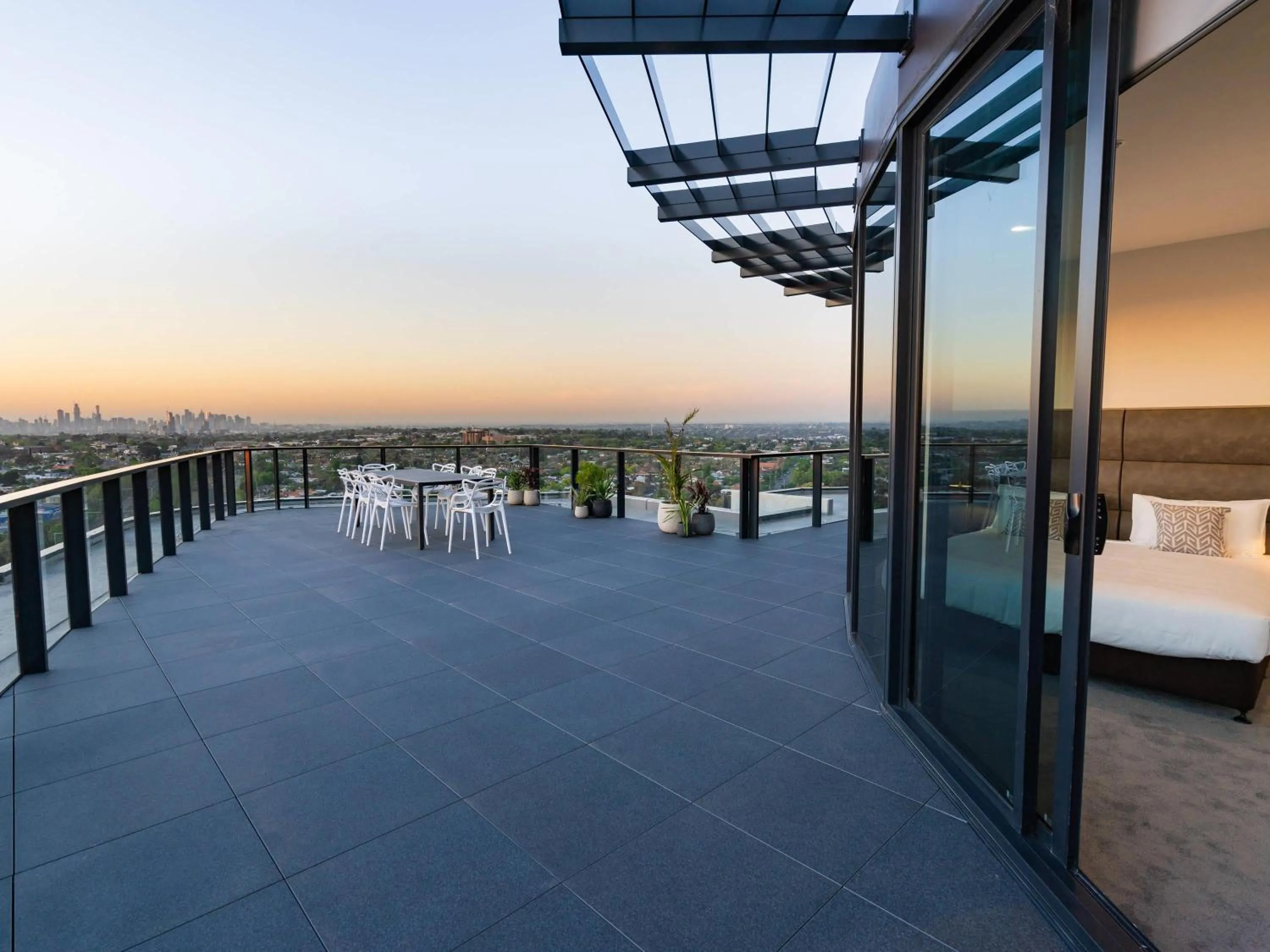 There Bedroom Penthouse with Balcony and Views in The Sebel Melbourne Malvern