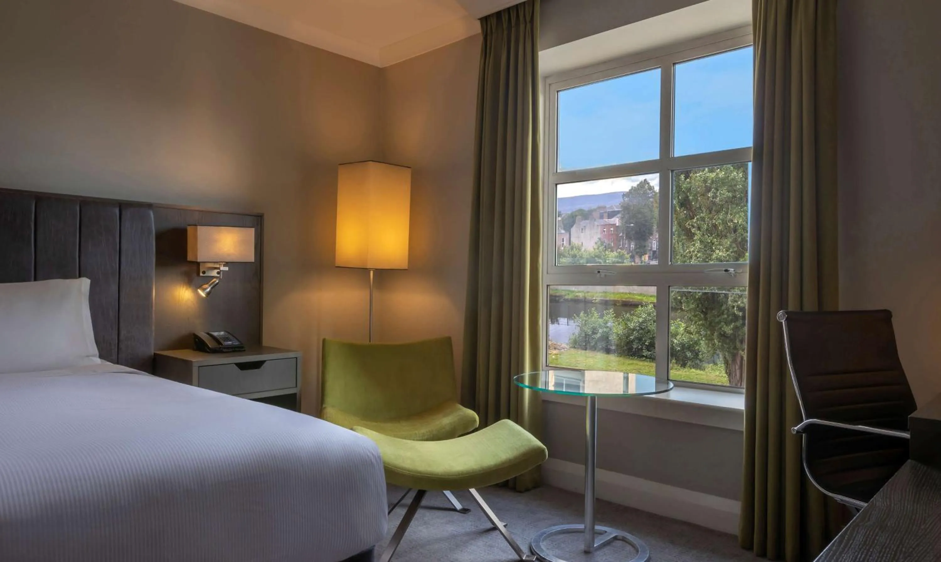Superior King Room with Canal View in Hilton Dublin