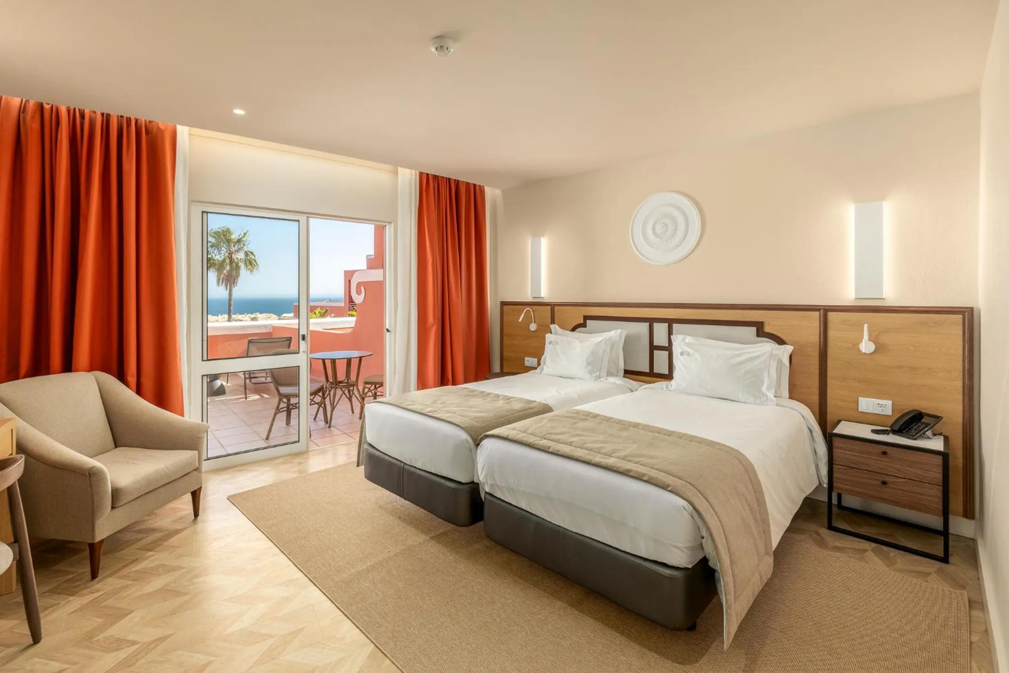 Oceanfront Twin Room in Belavista Da Luz - Wellness & Lifestyle Hotel