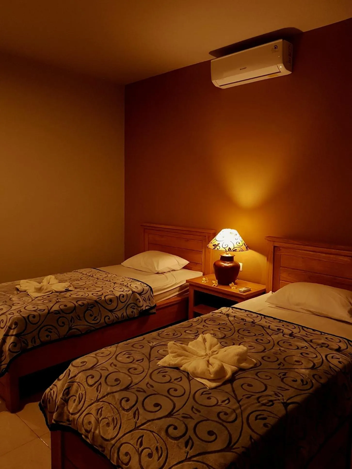 Twin Room with Pool View in GHamed Sari