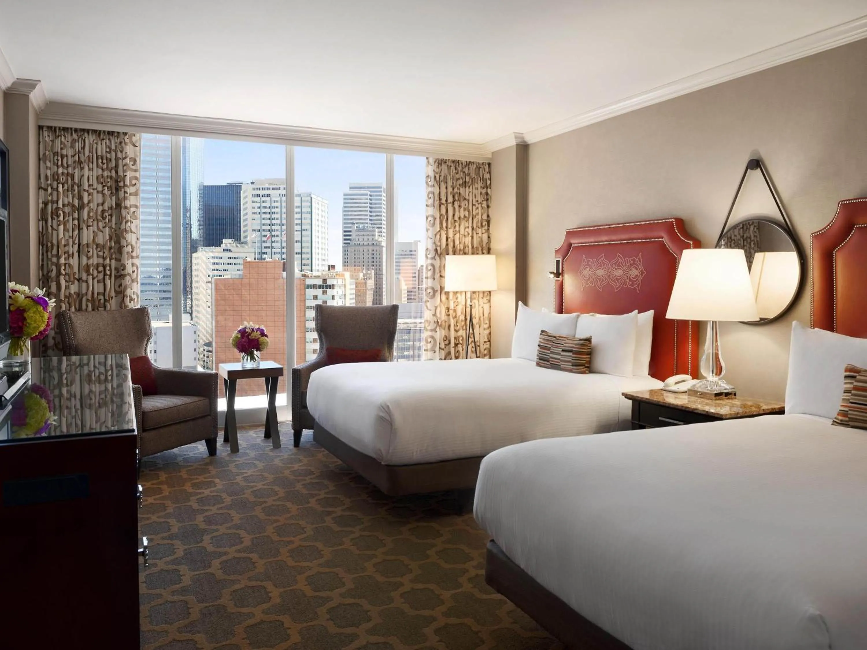 Fairmont Double Room with Two Double Beds and City View in Fairmont Dallas