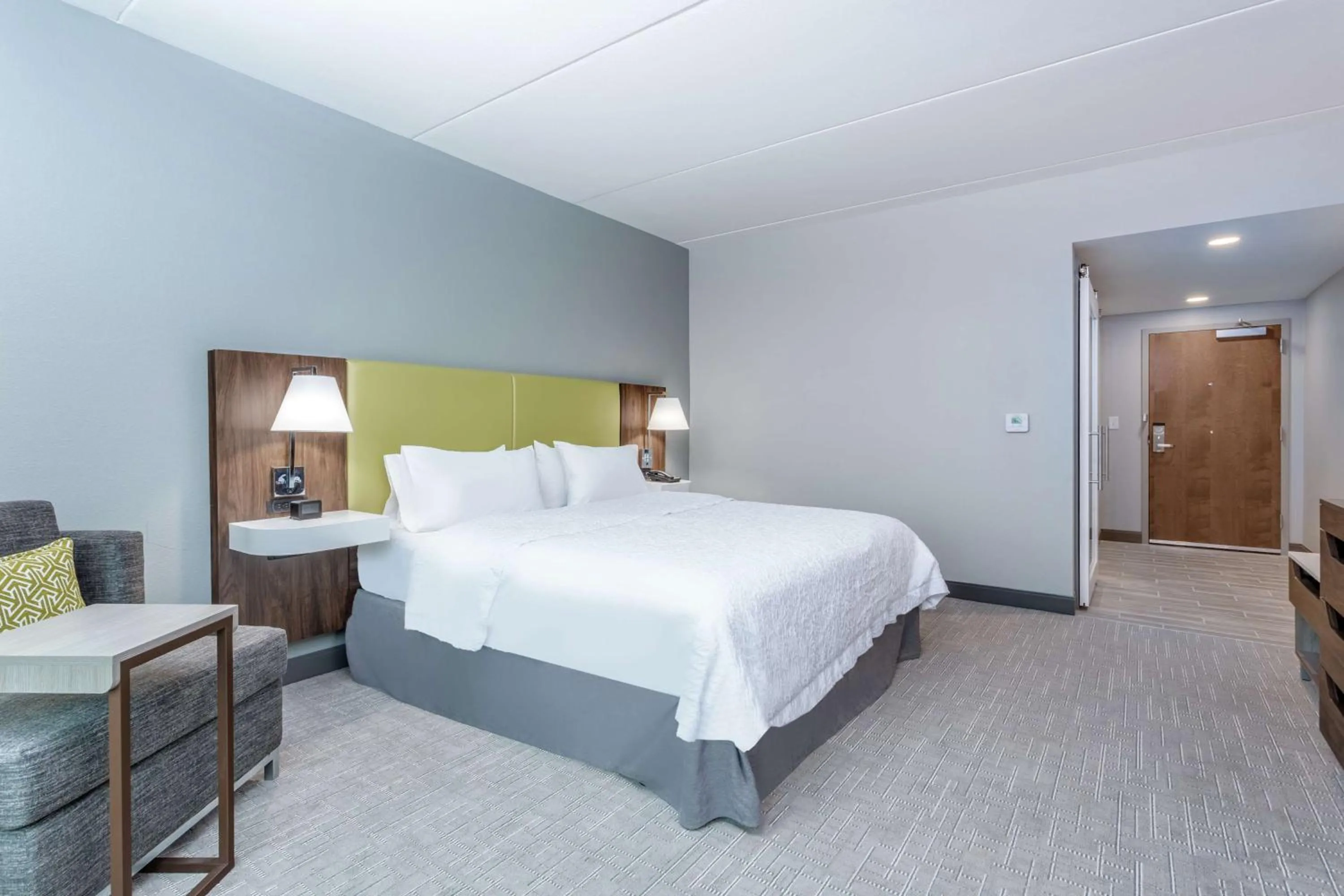 King Room with Roll-In Shower - Mobility and Hearing Access/Non-Smoking in Hampton Inn & Suites Saraland Mobile