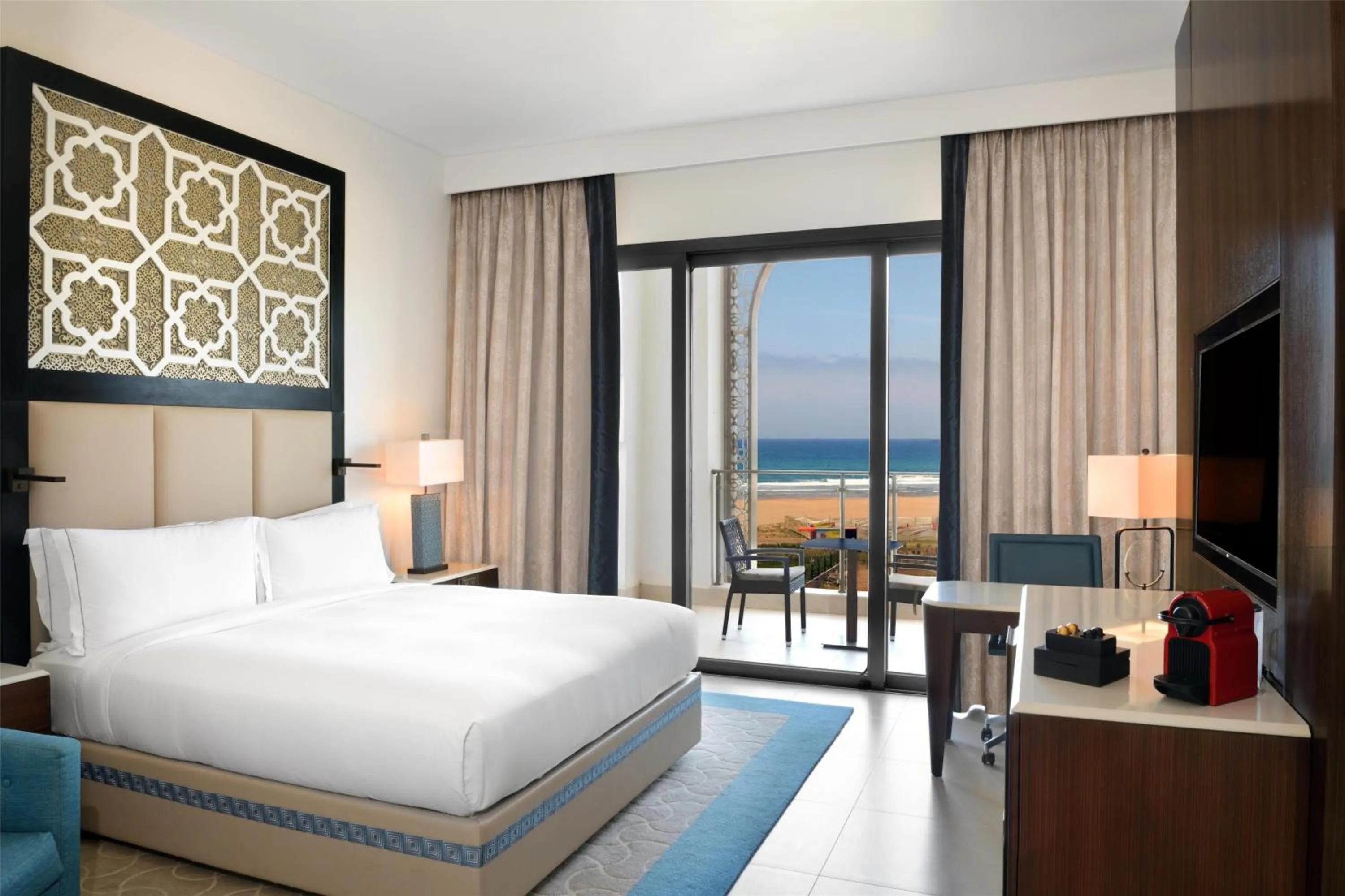 Two-Bedroom Deluxe King Suite with Ocean View in Hilton Tangier Al Houara Resort & Spa
