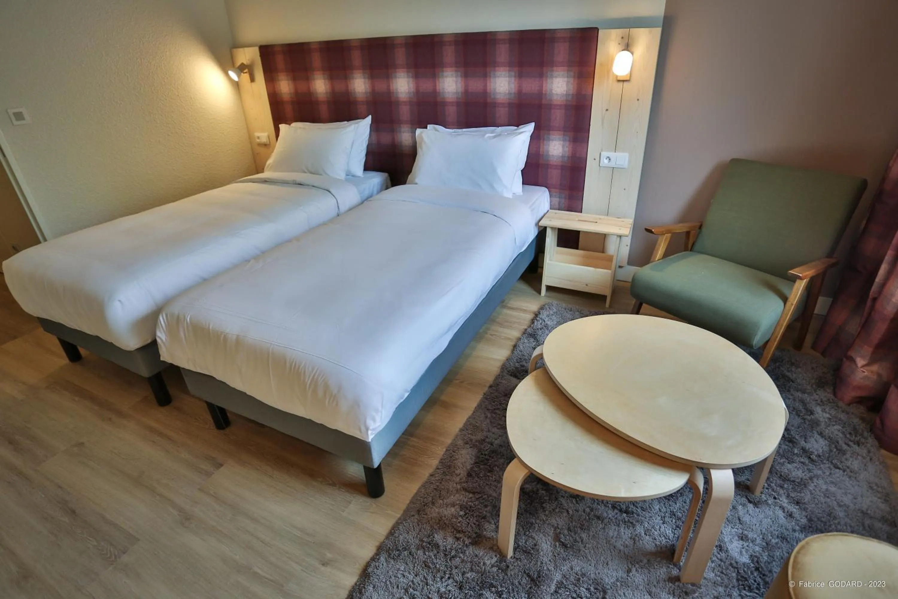 Twin Room in Hôtel Le Refuge des Sources