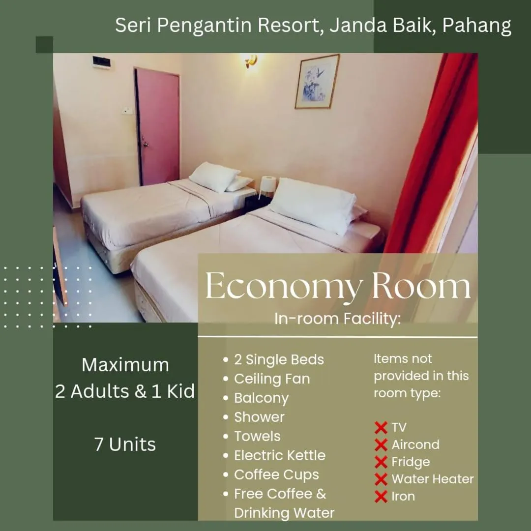Economy Twin Room in Seri Pengantin Resort