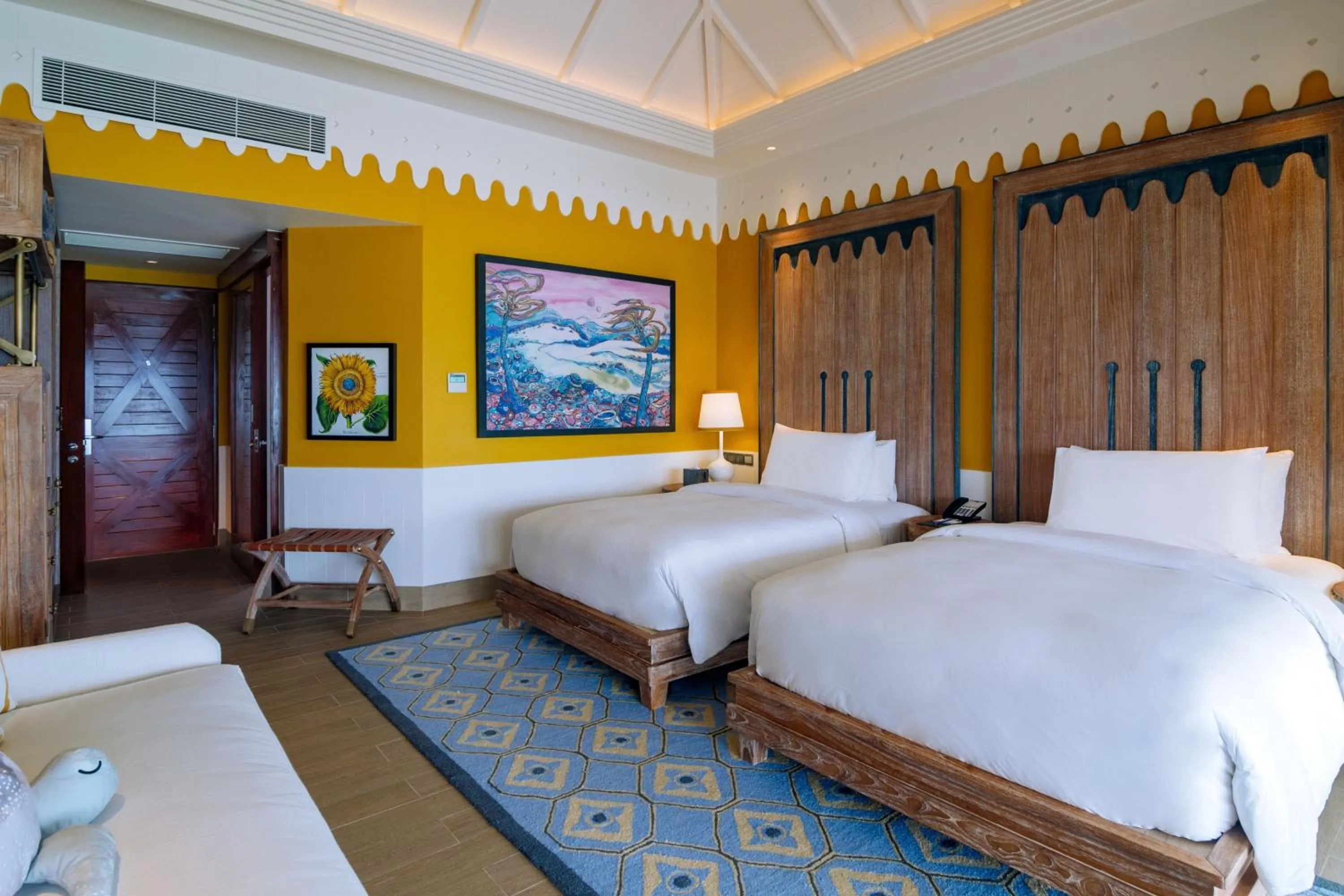 Beach Room - Twin Bed in SAii Lagoon Maldives, Curio Collection By Hilton