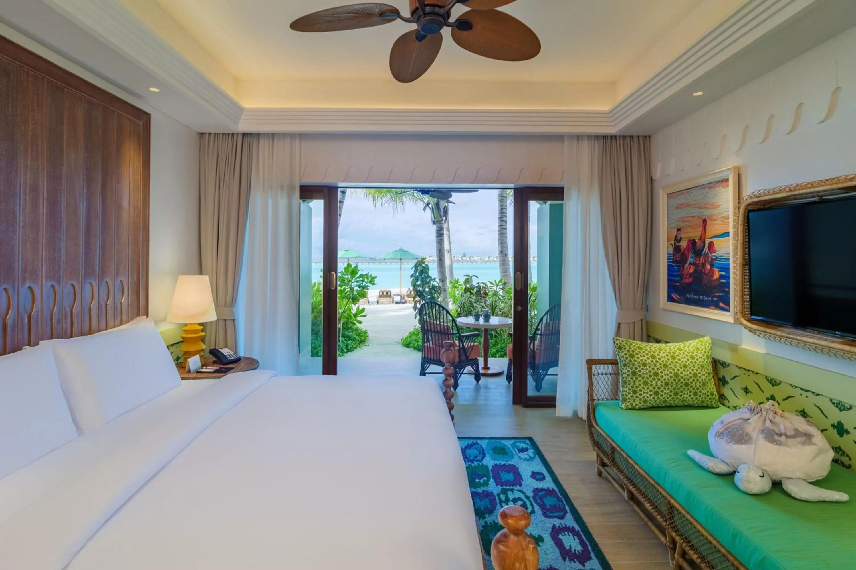 Beach Room in SAii Lagoon Maldives, Curio Collection By Hilton