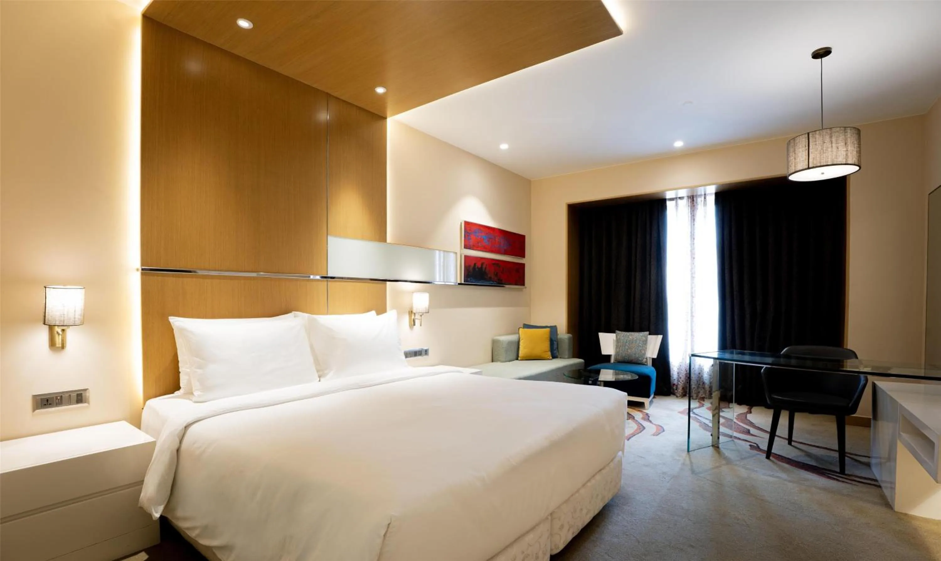 Deluxe Double or Twin Room (Shuttle service to Golden Temple on scheduled Hrs, 10% Discount on F & Soft Beverages, Happy Hours 1+1 on IMFL Drinks (16:00-18:00 Hrs) at Proof Patio Bar) in Radisson Blu Hotel Amritsar