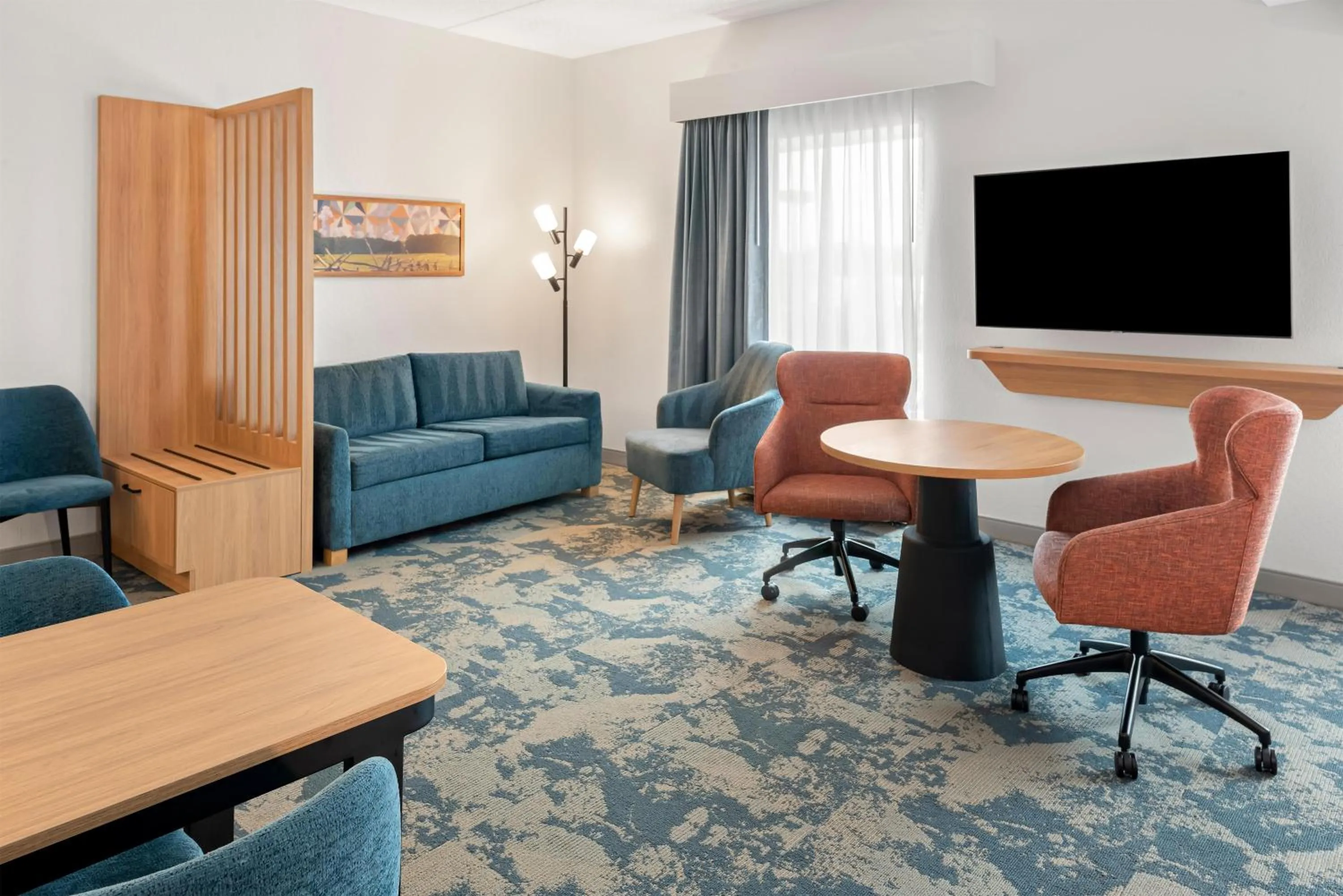 Queen Studio Suite with Two Queen Beds and Sofa Bed - Non-Smoking in Hampton Inn Gainesville-Haymarket