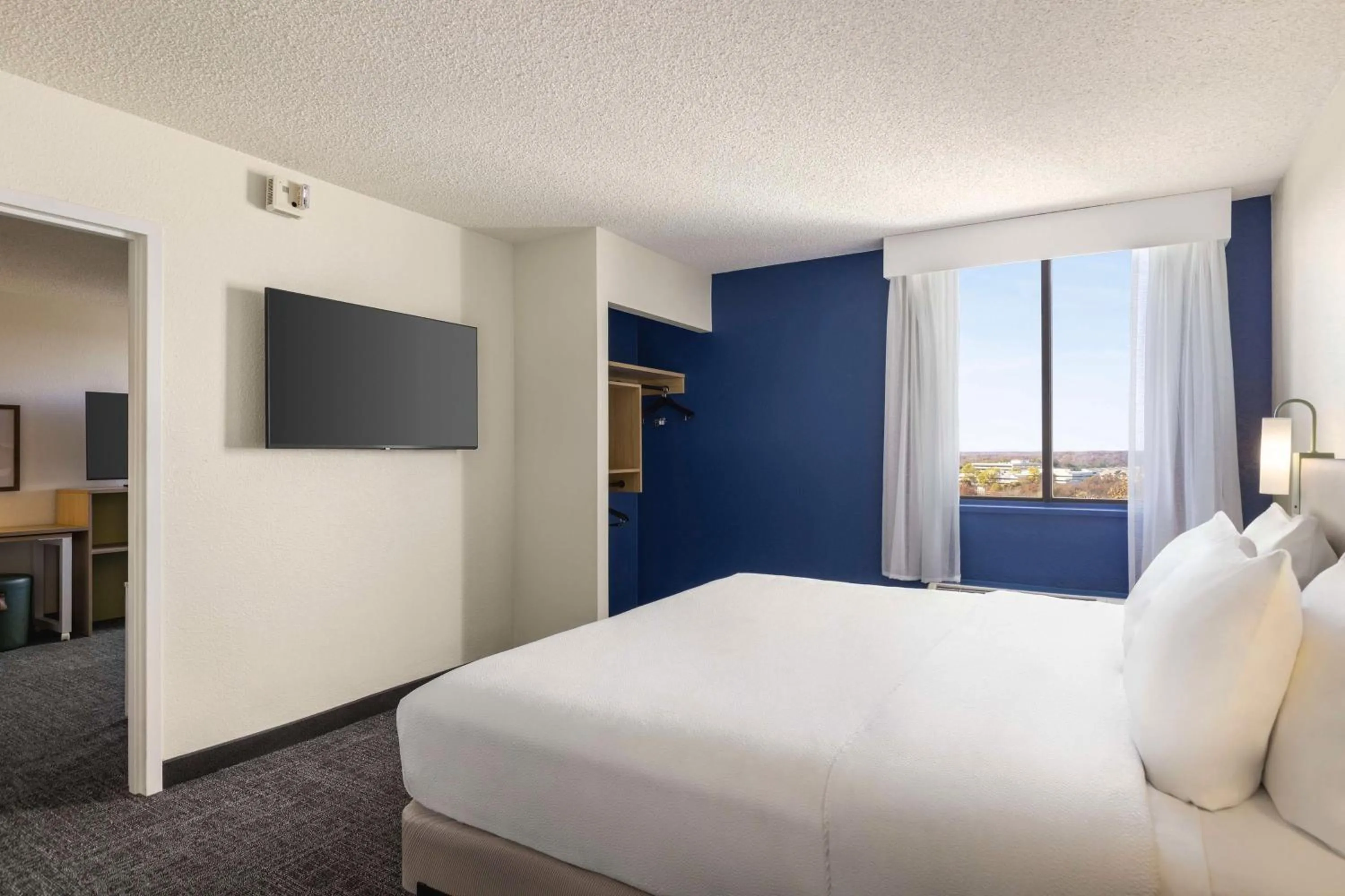 King Suite with Shower - Mobility Accessible in Spark By Hilton Germantown Washington Dc North