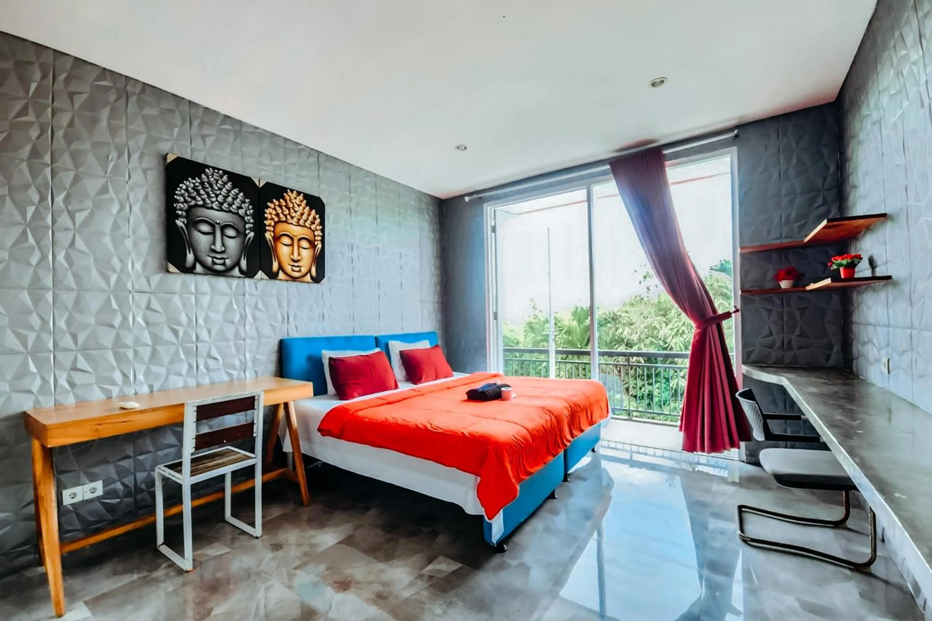 Double Room with Private Bathroom in Margarita Surf Hostel Canggu