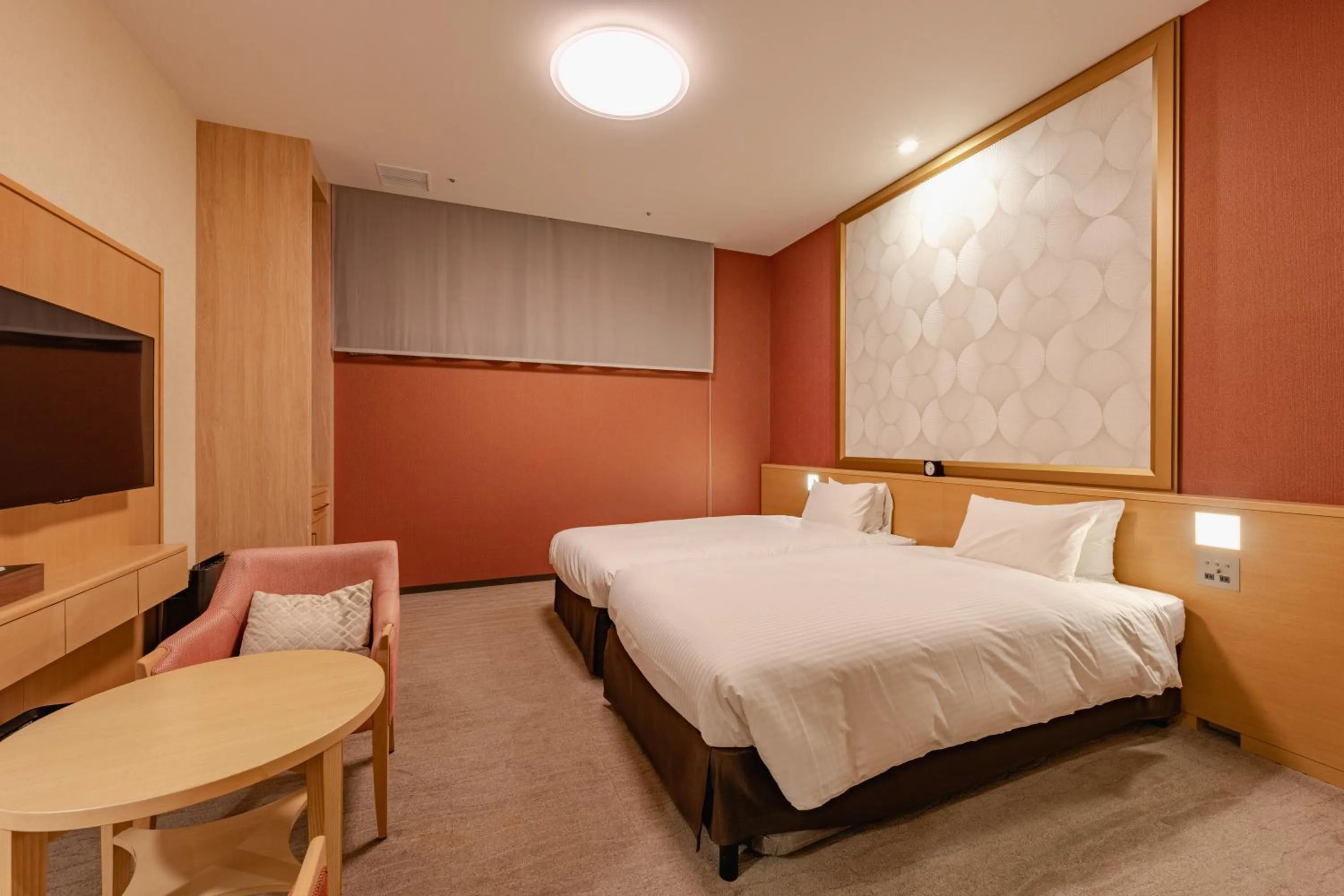 Grace Twin Room with No Window - Non-Smoking - Semi Basement in Richmond Hotel Tokyo Mejiro