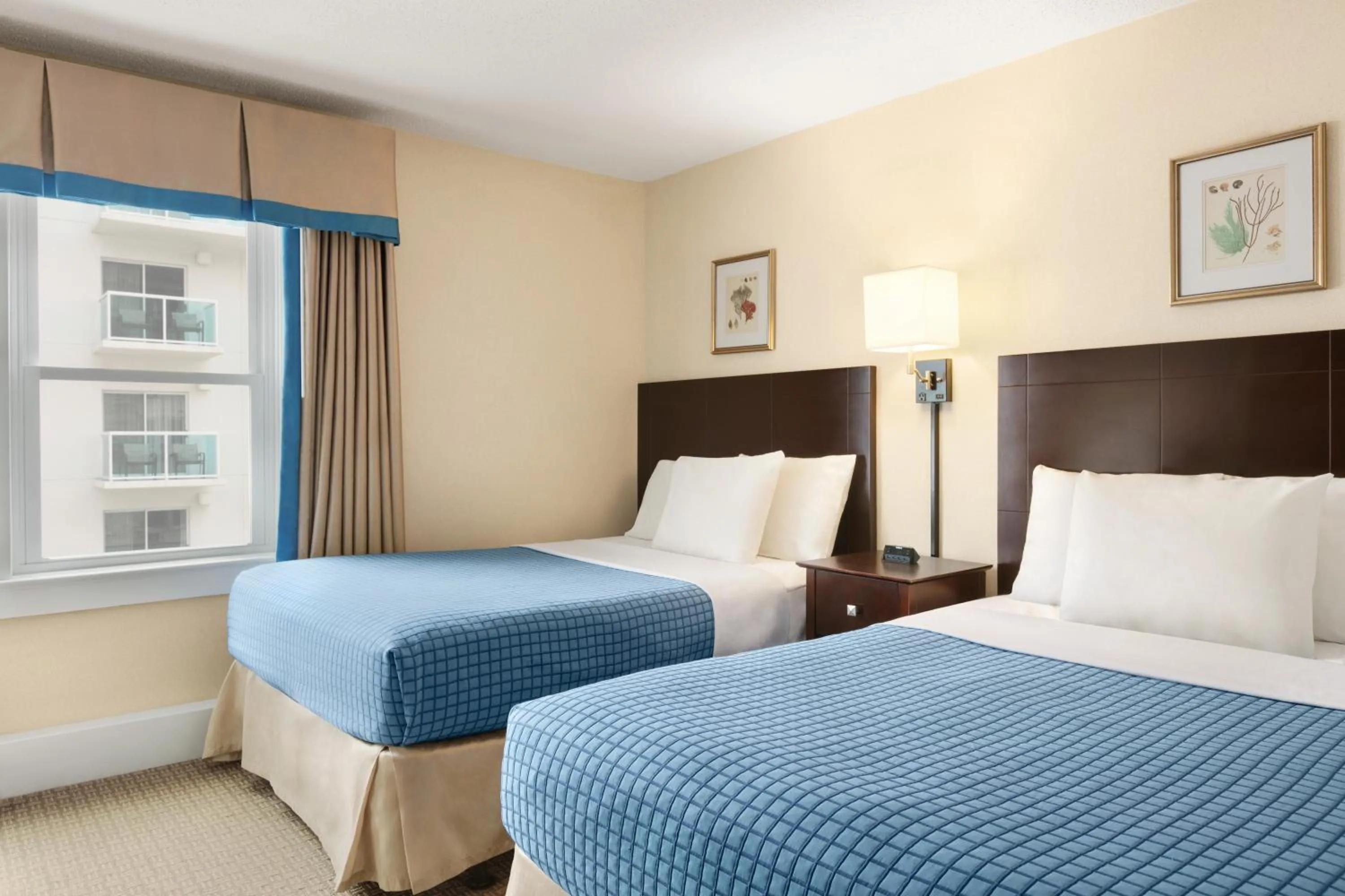 Room with Two Double Beds - Limited Ocean View in Harrison Hall Hotel