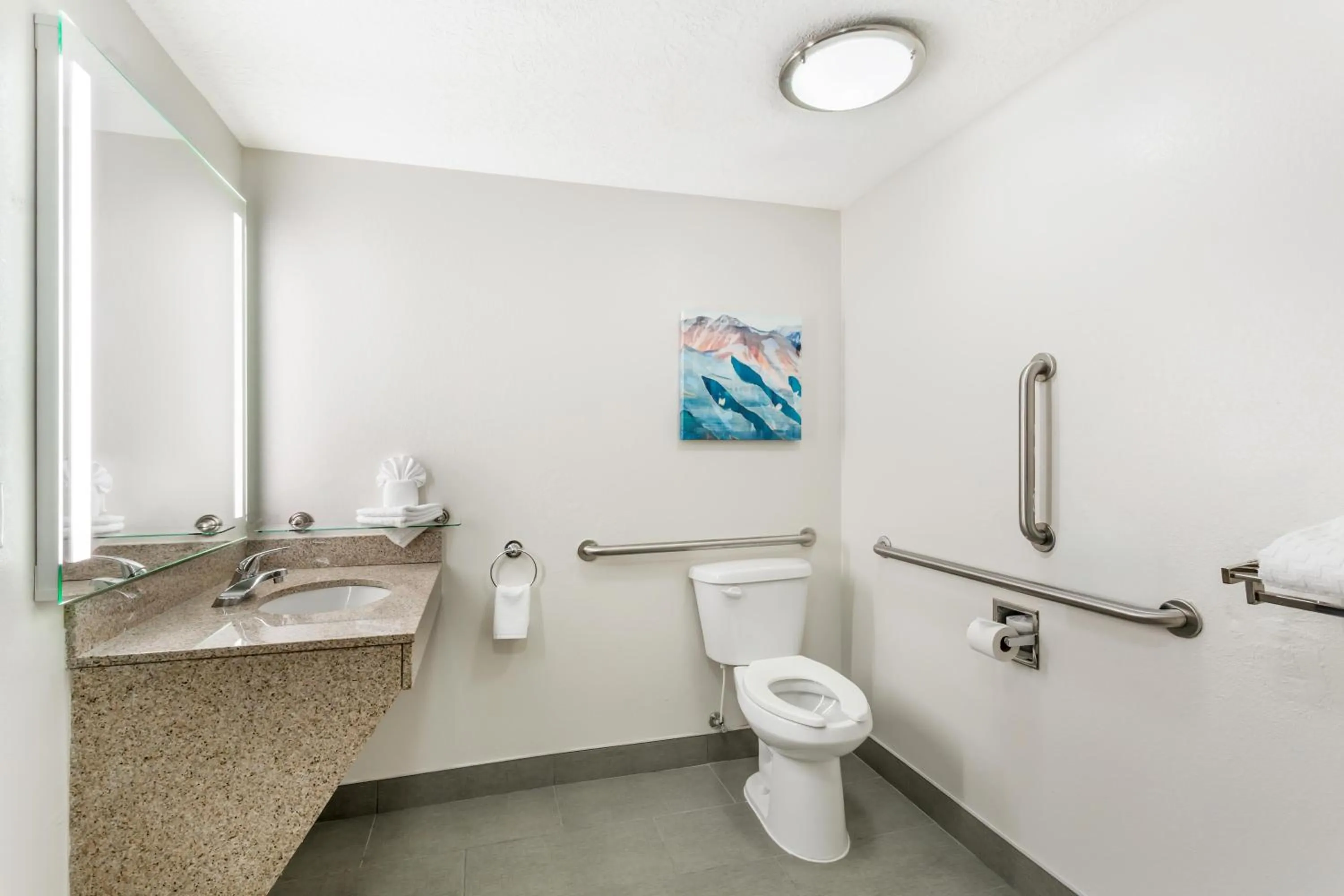 King Suite with Roll-In Shower and Spa Bath - Disability Access/Non-Smoking in Best Western Plus Airport Inn & Suites