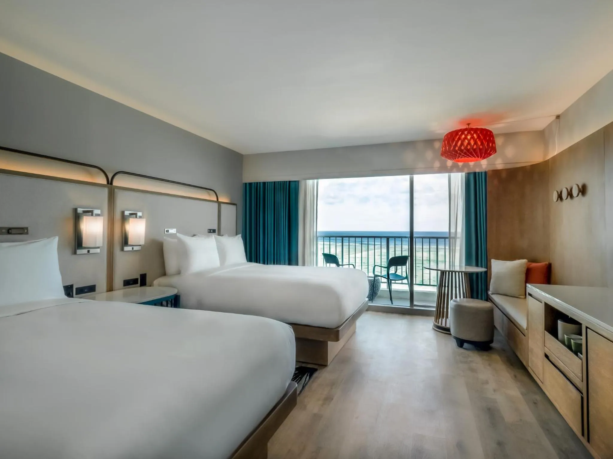 2 double beds Premium Club Oceanfront in Crowne Plaza Resort Guam