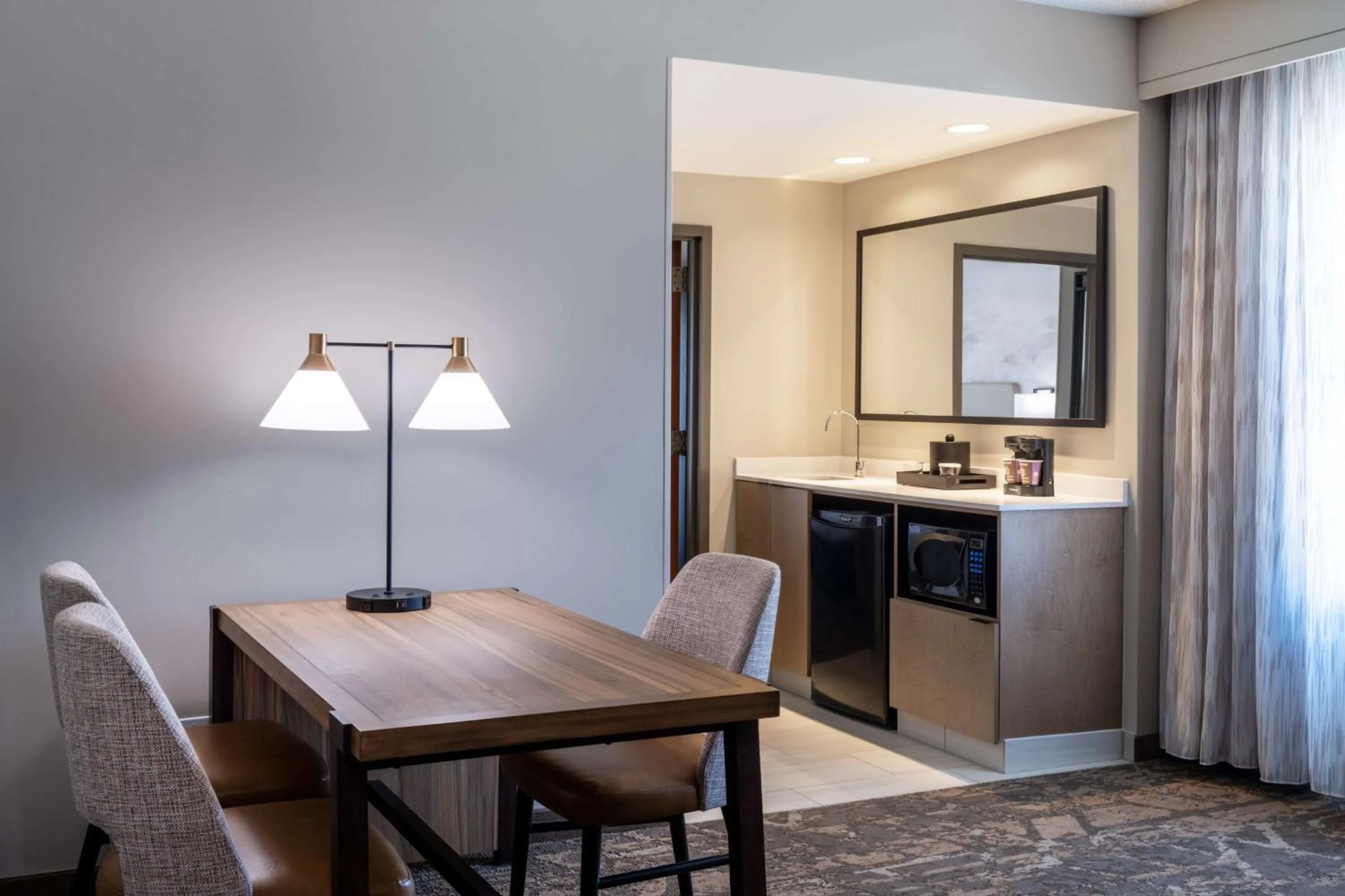 One Bedroom Corner Suite with Two Double Beds in Embassy Suites by Hilton Albuquerque