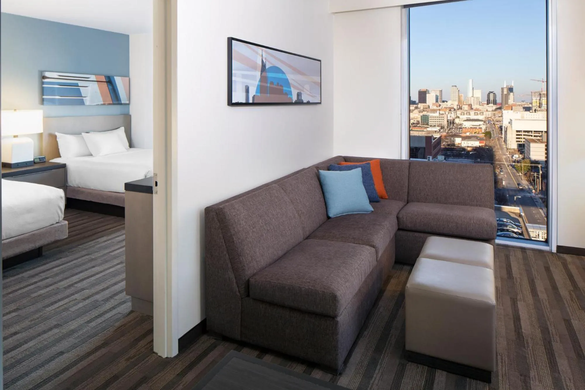 Studio Suite with Two Queen Beds, Sofa Bed and Kitchen in Hyatt House Nashville at Vanderbilt