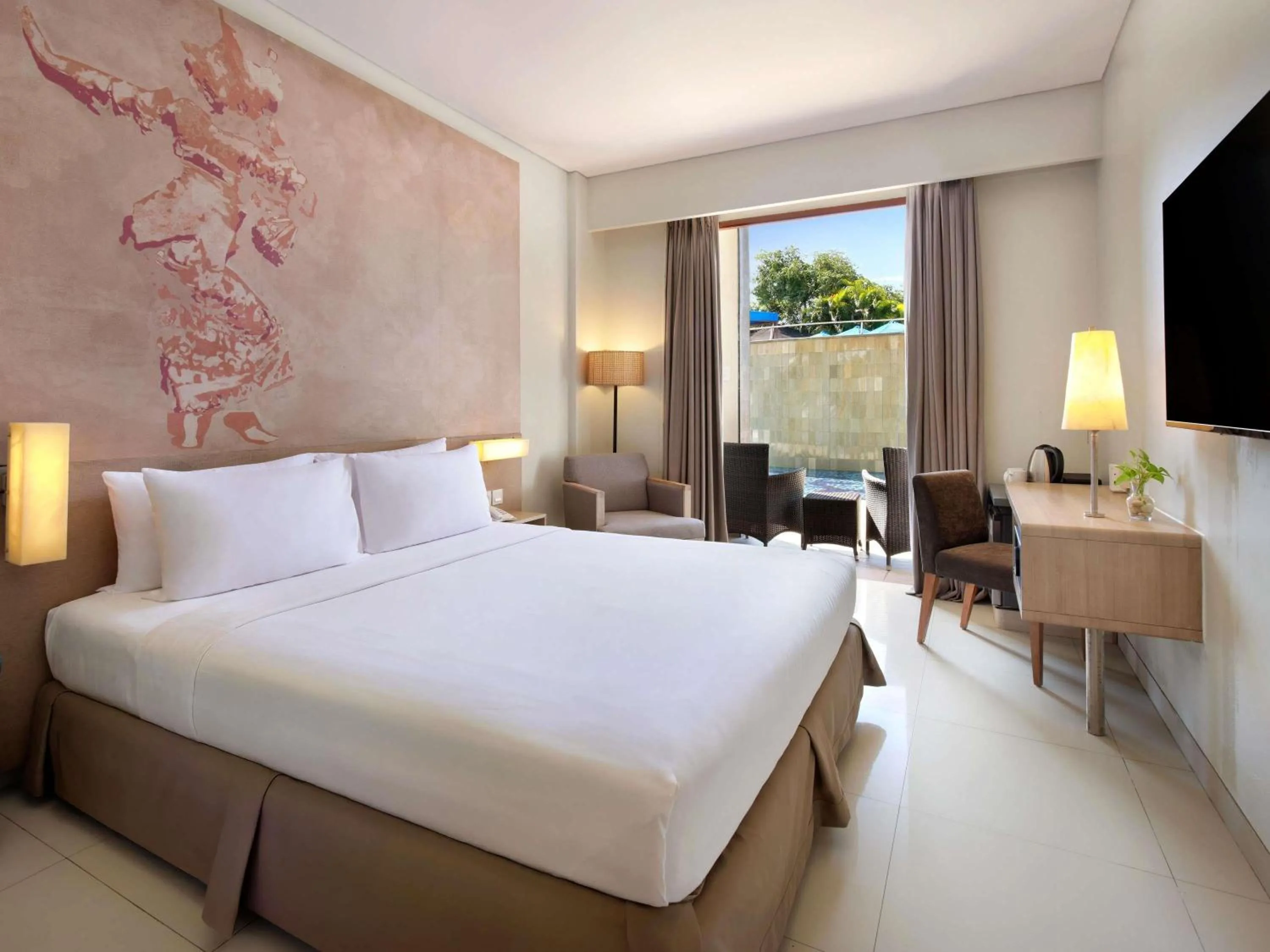 Deluxe Double Room with Pool View in Mercure Bali Nusa Dua