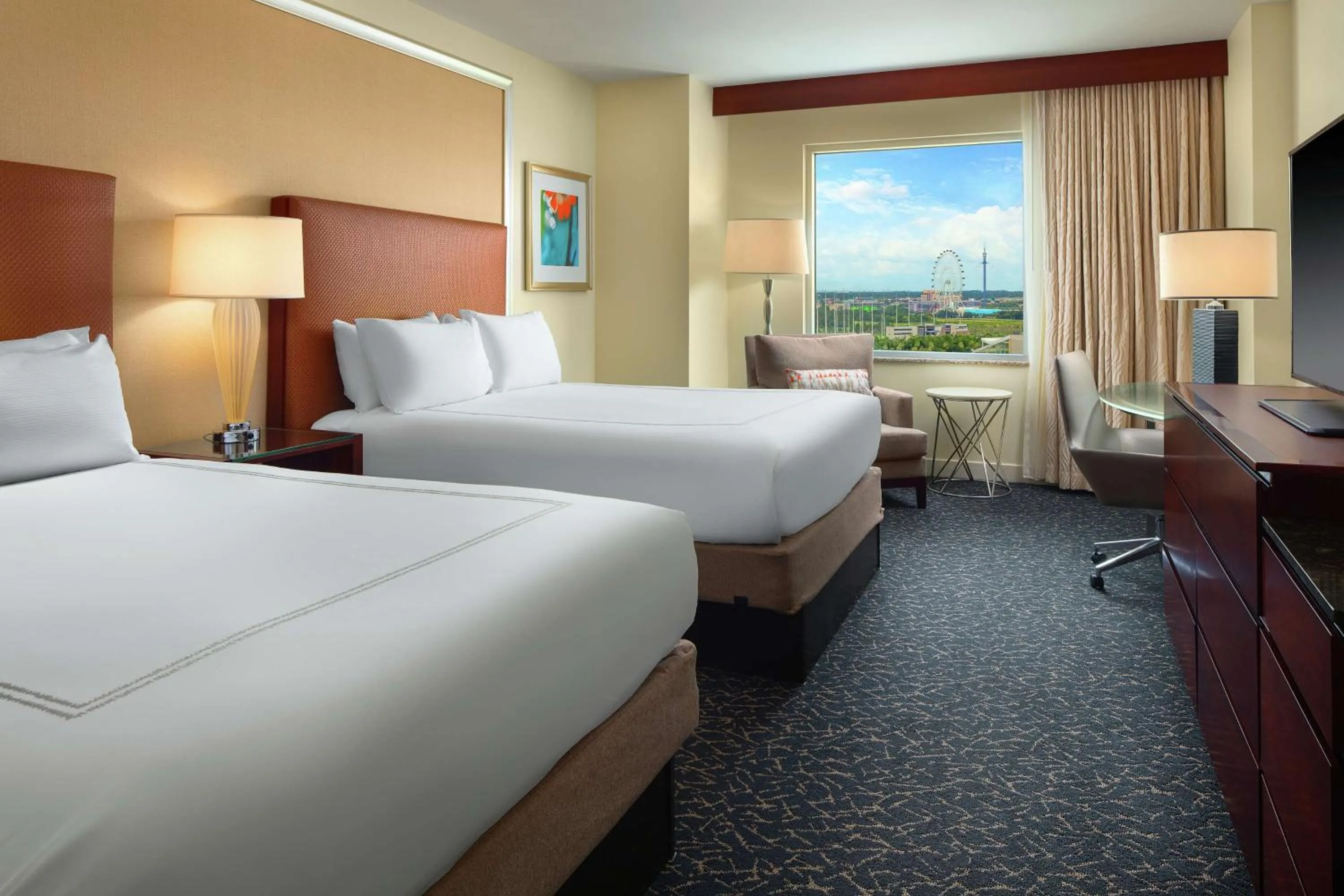 Pure Wellness Queen Room with Two Queen Beds - View in Hilton Orlando