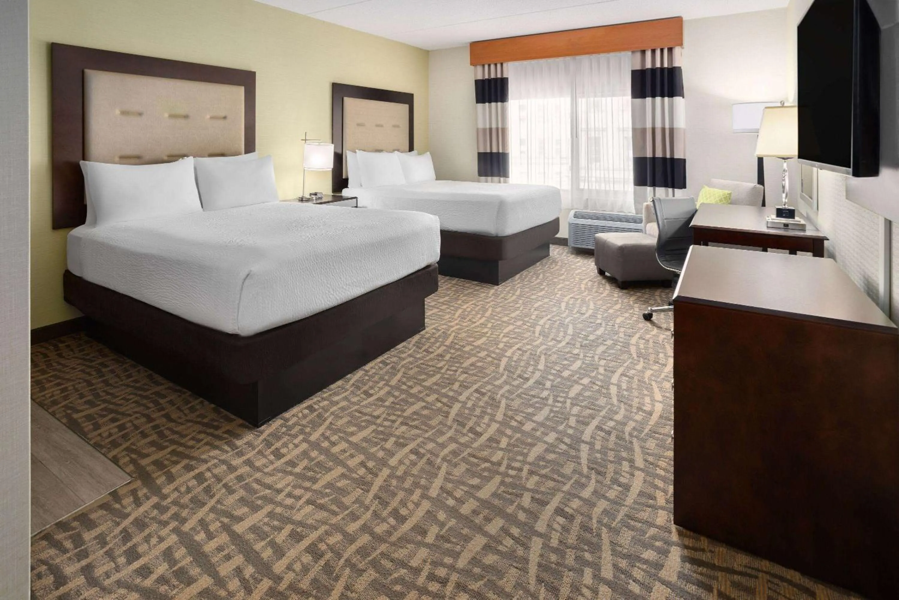 Deluxe Queen Room with Two Queen Beds - Non-Smoking in Wyndham Garden Buffalo Downtown