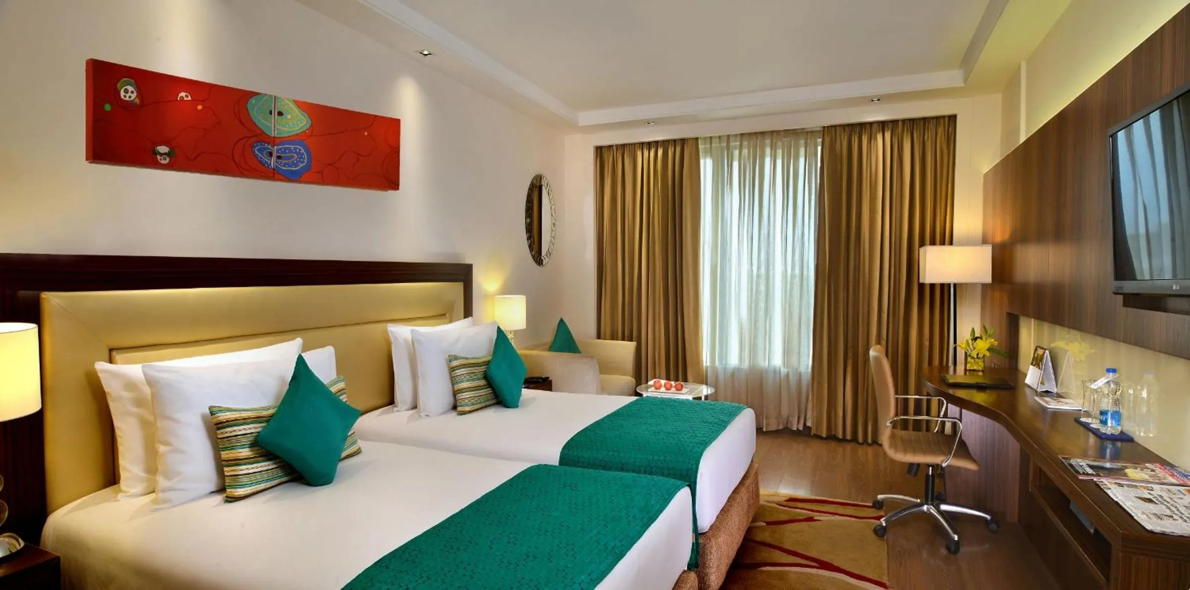 Club room twin- Wing B with 15% discount on food, beverages, spa and laundry in Golden Tulip Lucknow